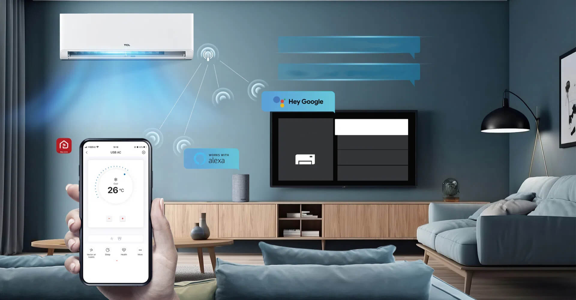 Compatible with Google Home & Alexa