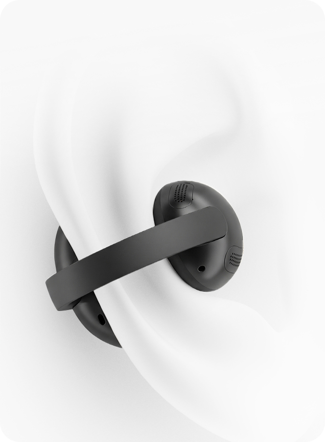 TCL CrystalClip Headphone Clip-on Design