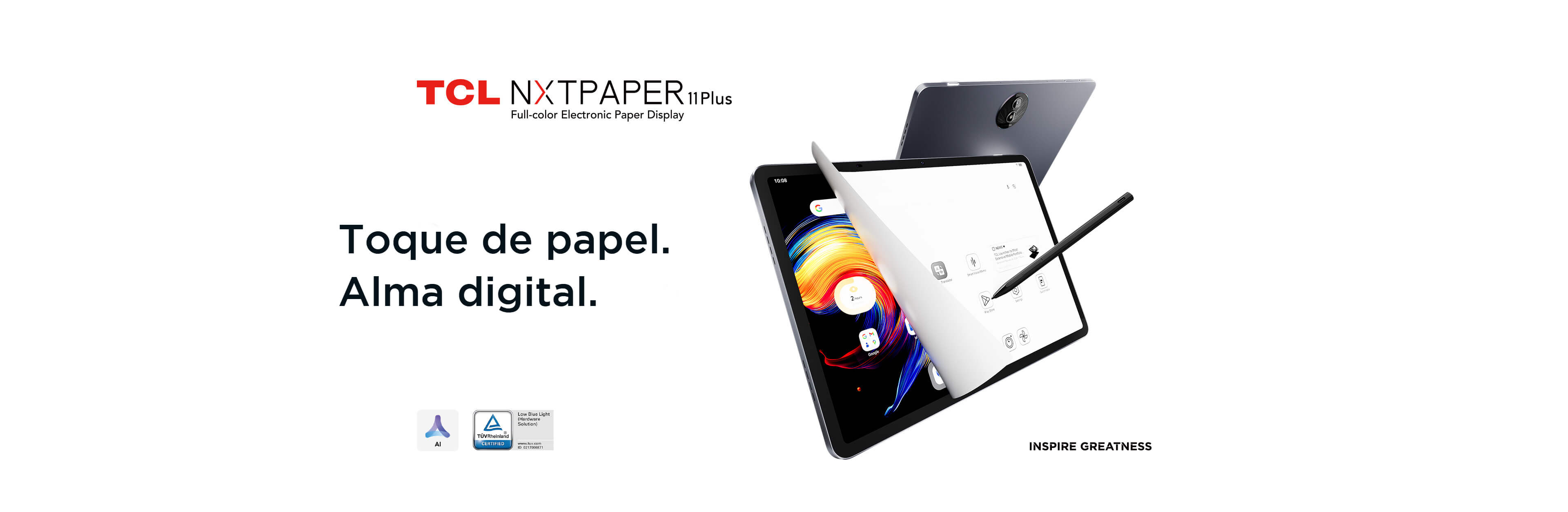 NXTPAPER 11 Plus: leve seu tablet na TCL!