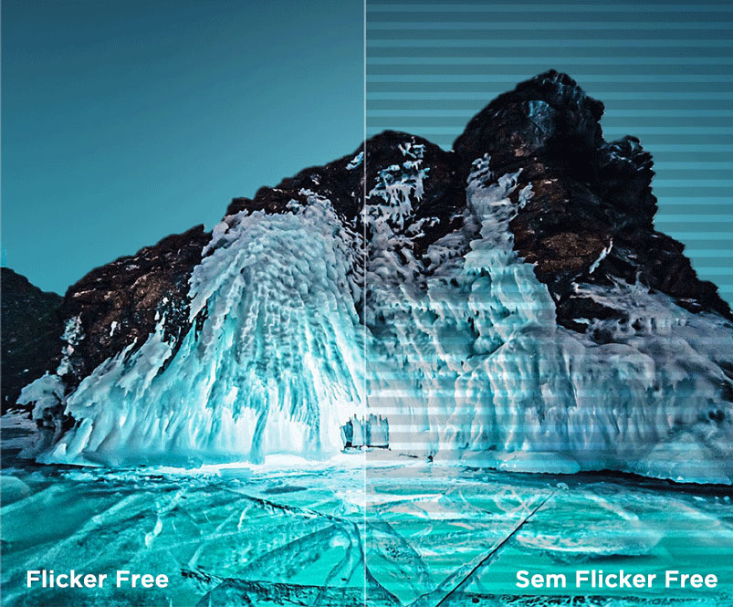 Flicker Free vs without Flicker Free