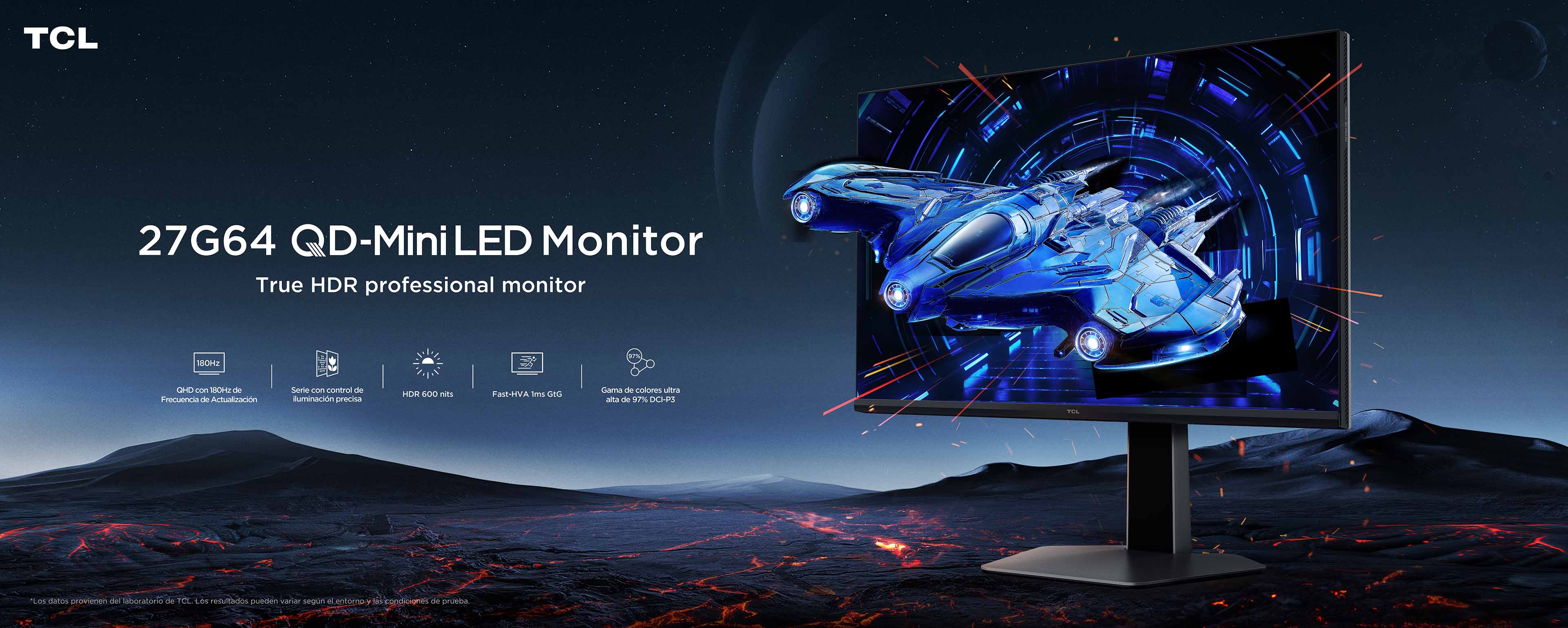 乐竟体育 27G64 QD-MiniLED Monitor-27 Inch QHD Monitor 