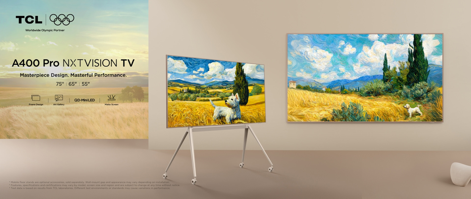 TCL A400 Pro NXTVISION TV Key Visual