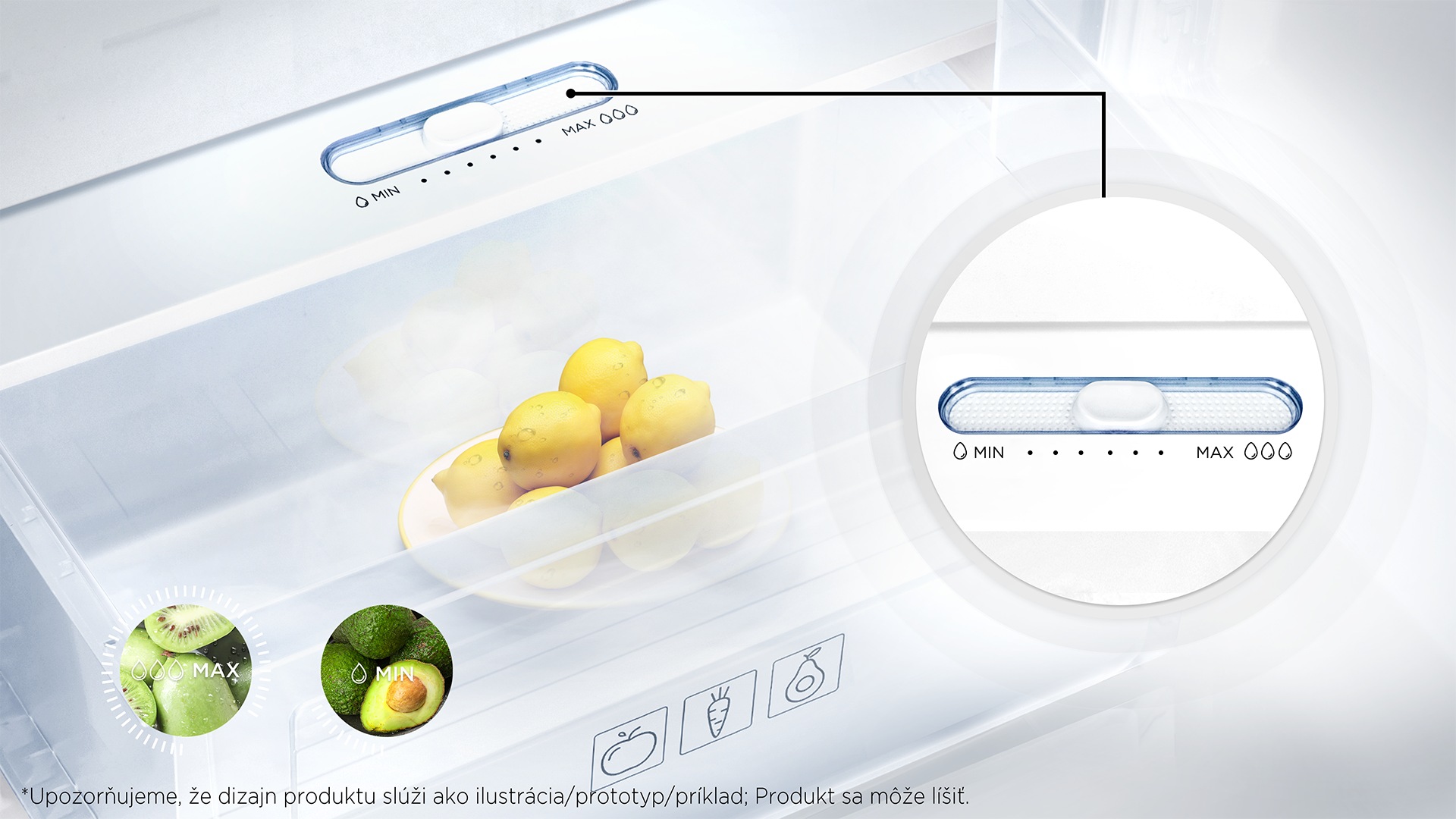 Fresh Box with Humidity Slider