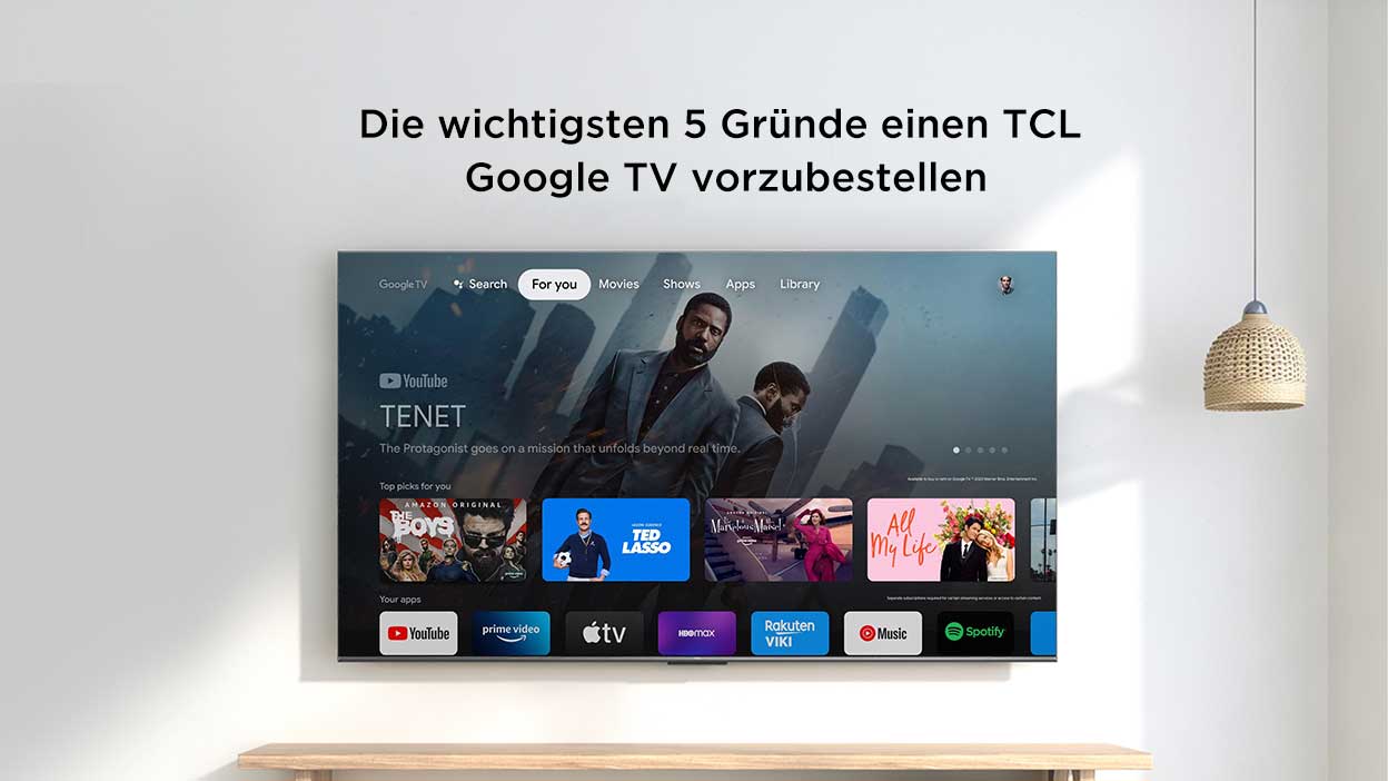 Die wichtigsten 5 Gründe einen TCL Google TV vorzubestellen
