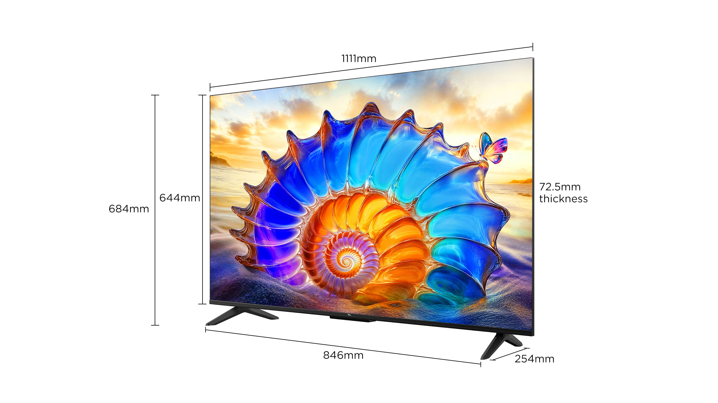 55 inch TCL P6K 4K HDR TV