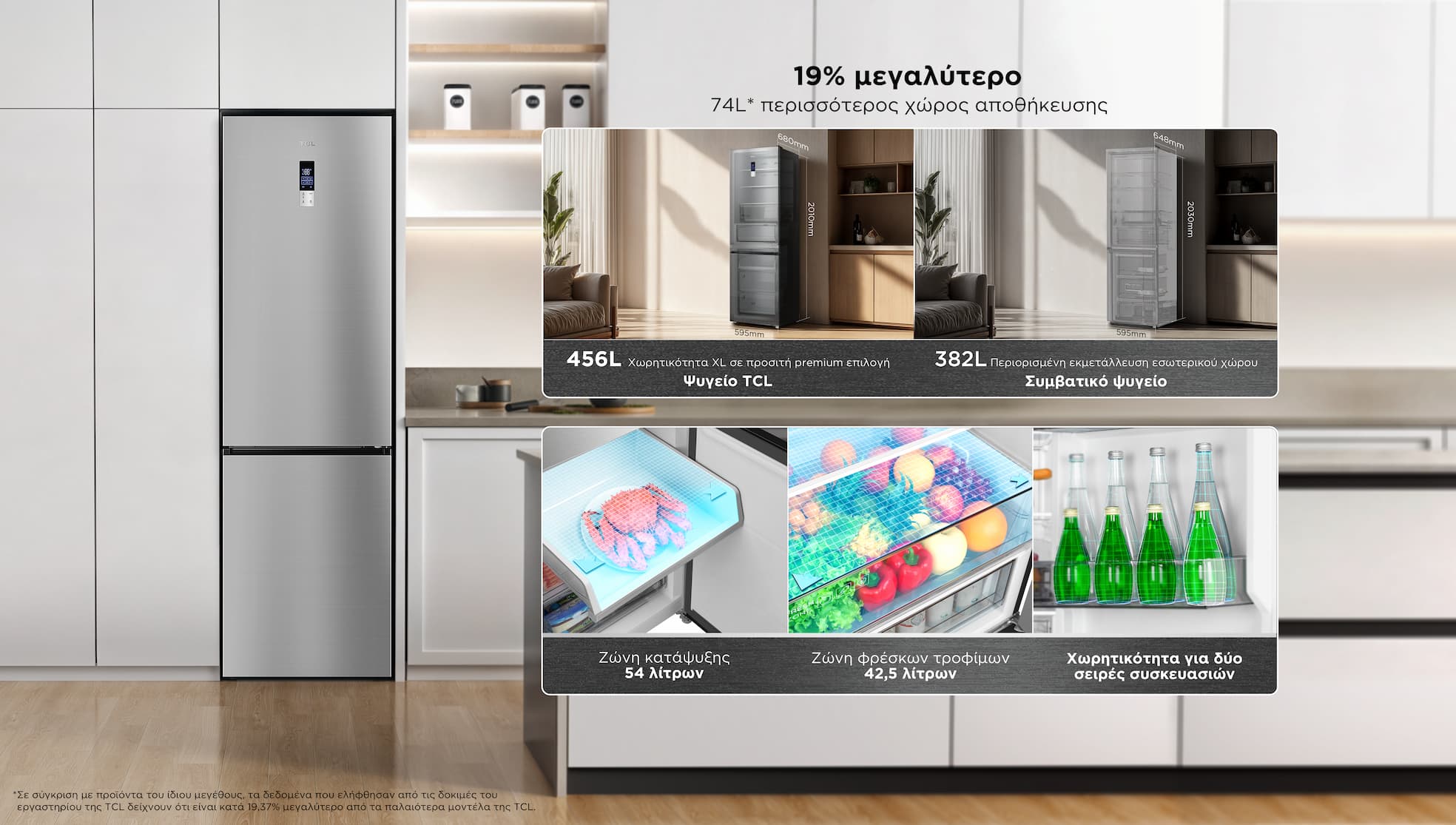 Larger capacity for more storage space