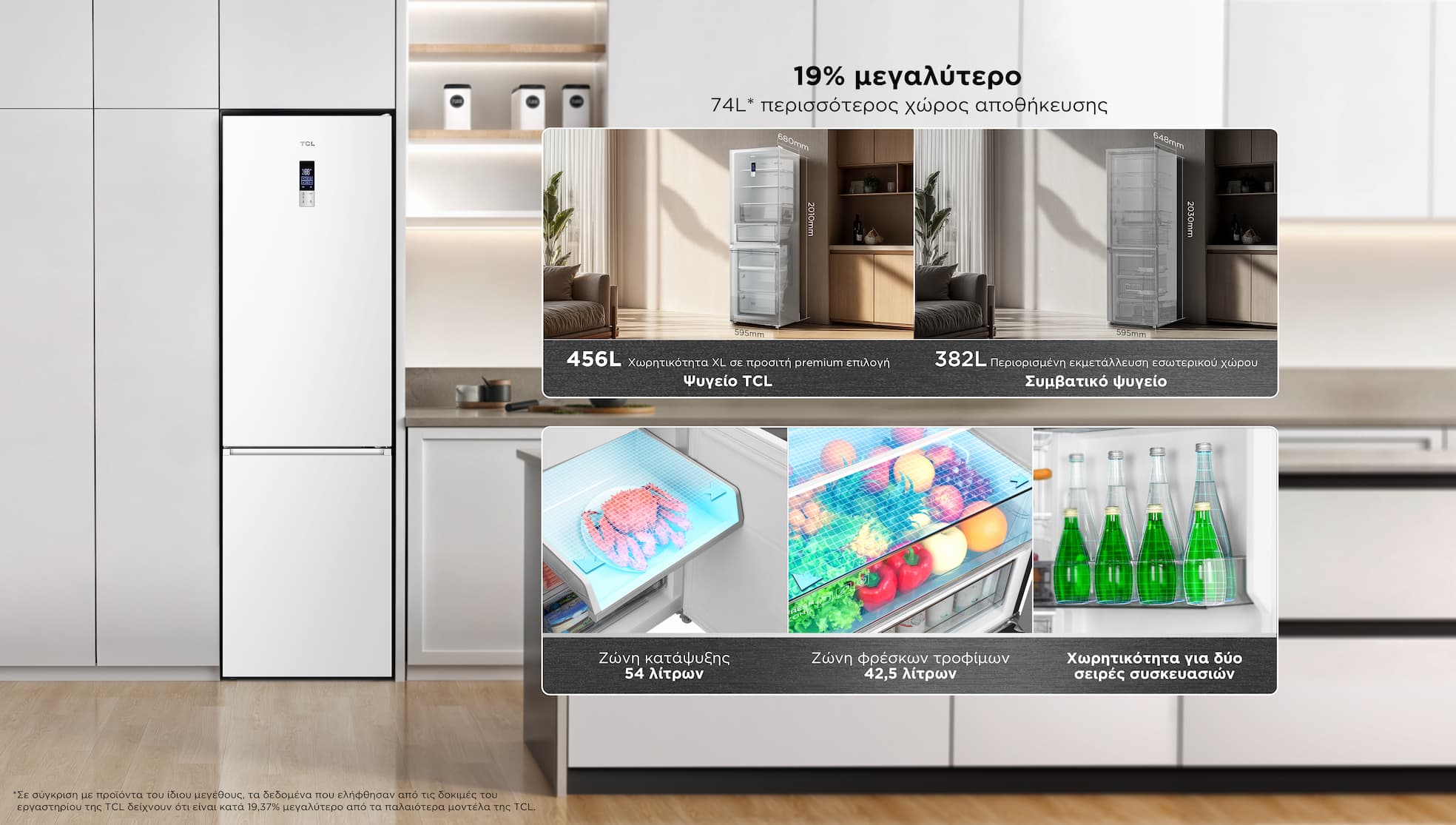 Larger capacity for more storage space