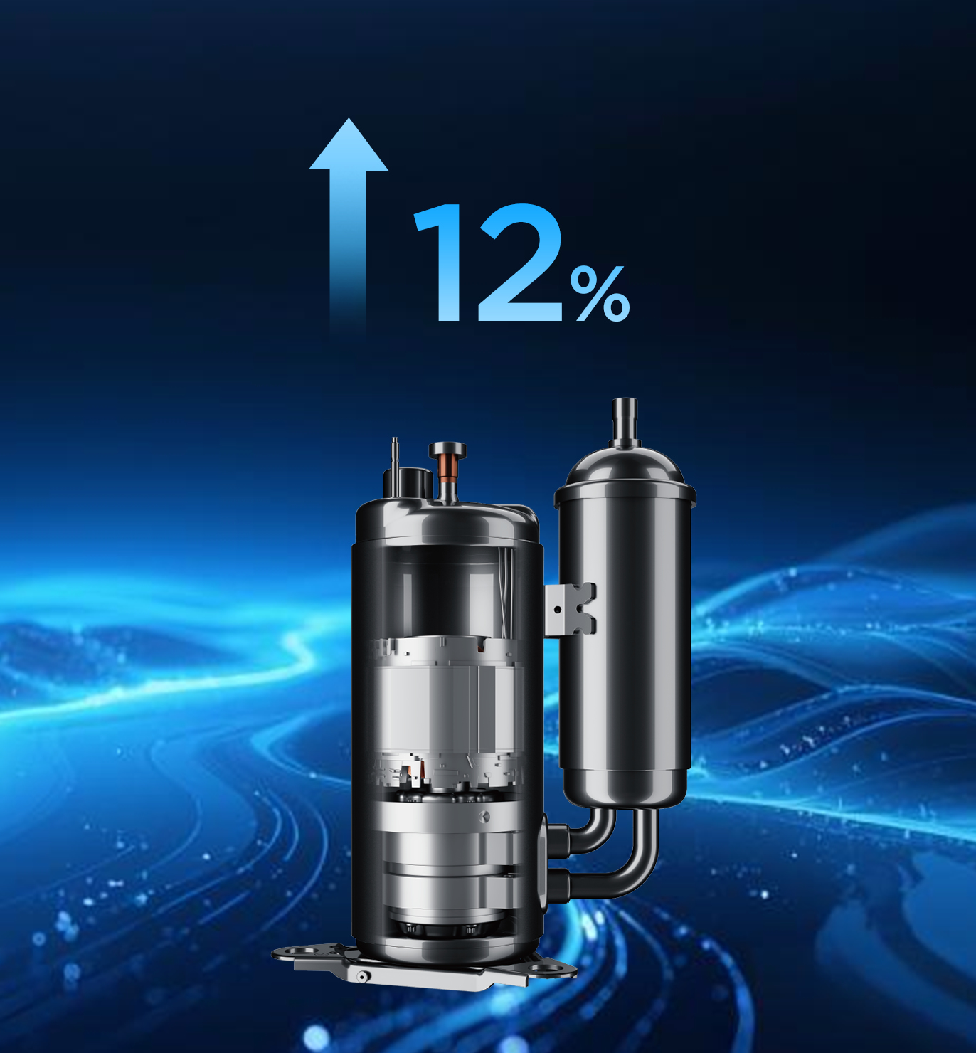 R290 Compressor volume 55%↑