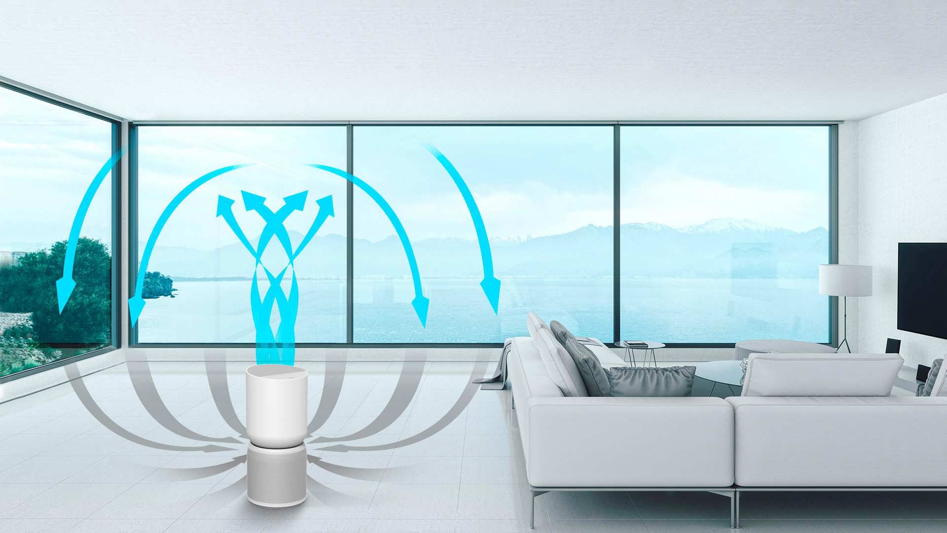 360° Air Circulation Purifying 