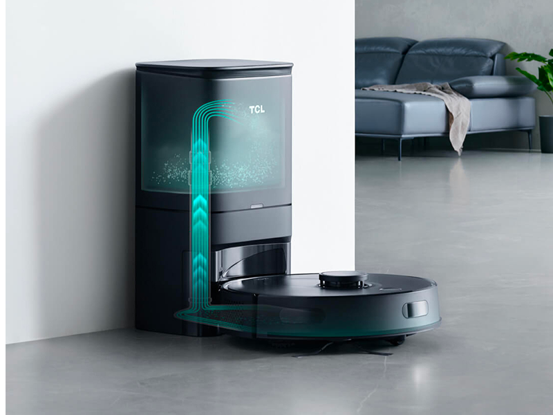 Selvtømmende støvkammer