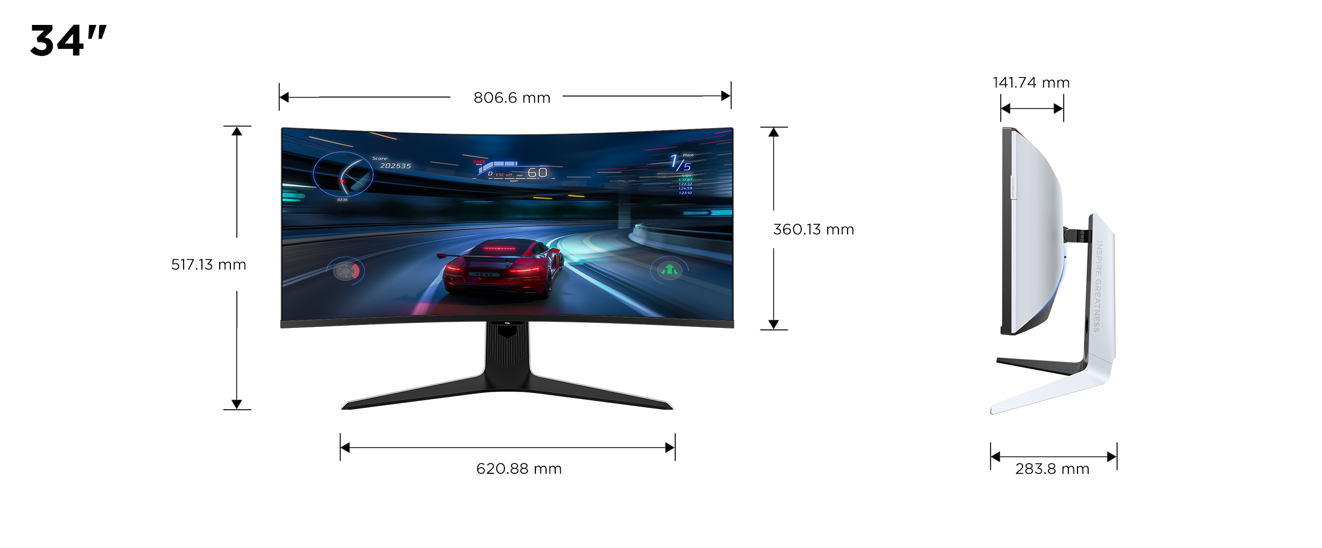 TCL 34R83Q QD Mini LED 34インチ モニター TCL 34R83Q HDR Professional Monitor - TCL Europe