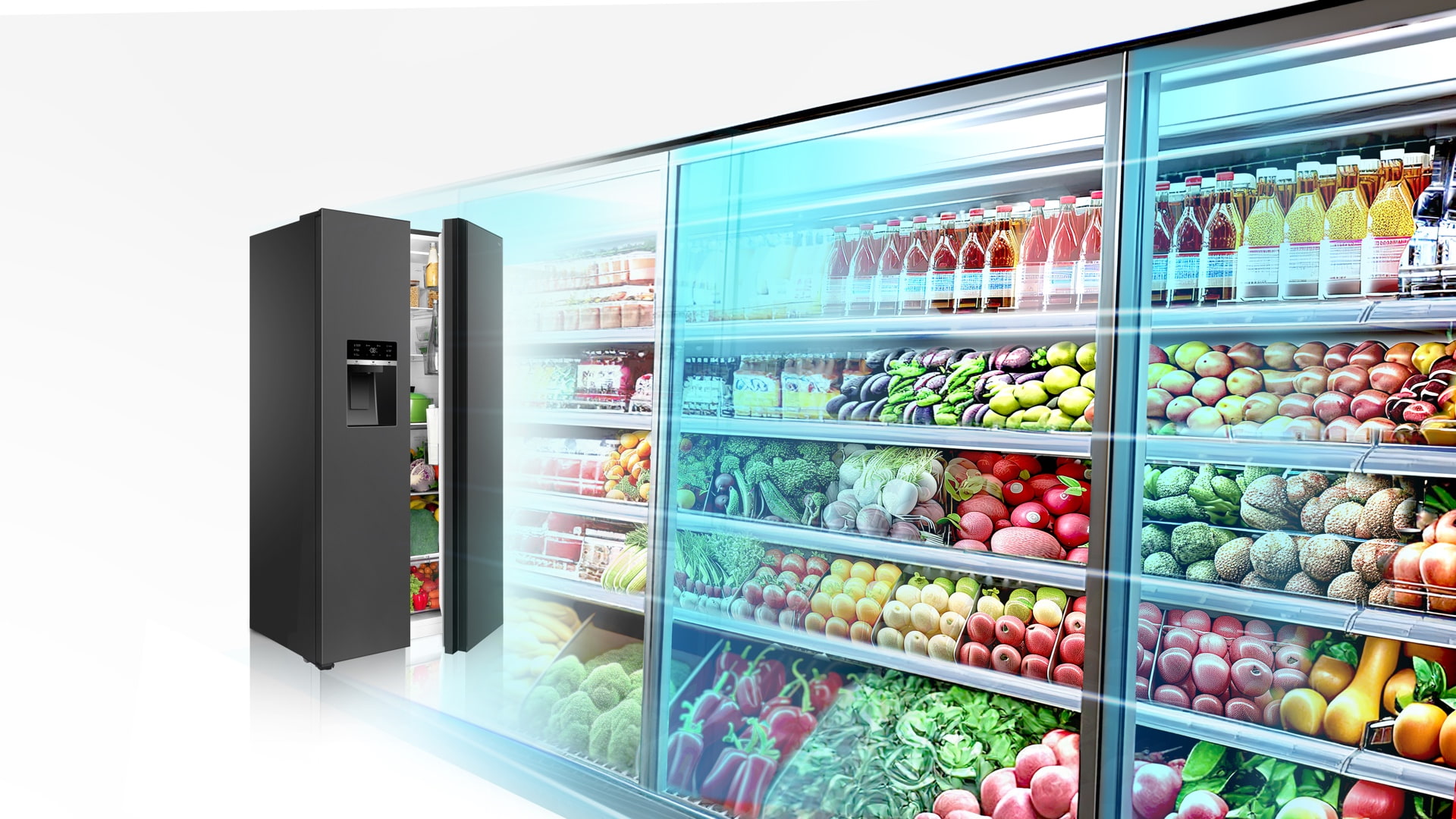 TCL RC591SXE1 has bigger space and larger capacity