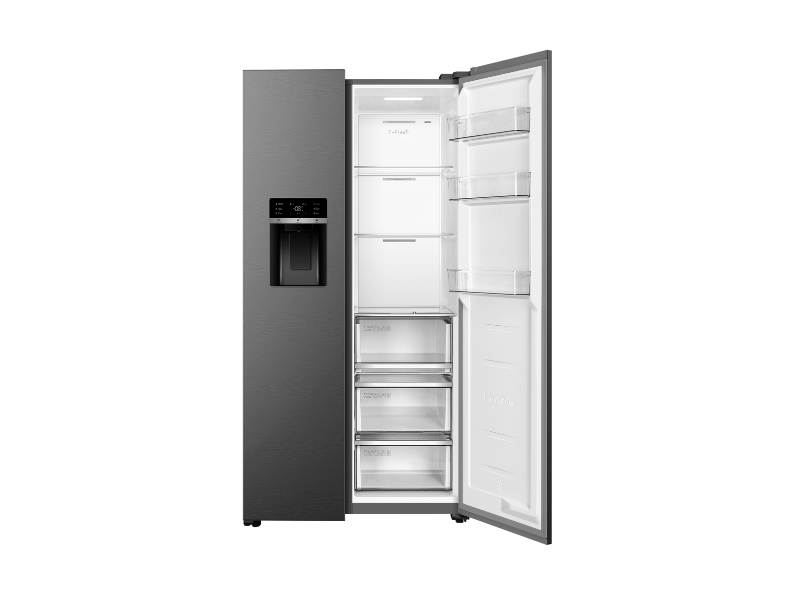 Side by Side RC591SXE1 Refrigerators - TCL Europe Side by Side RC591SXE1 Refrigerators - TCL Europe