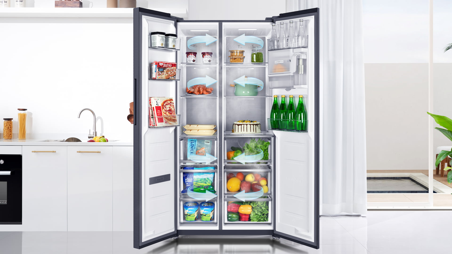 TCL rc605sxd0 homogeneous and frost-free cooling