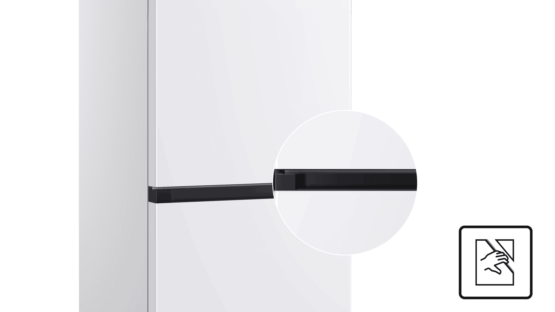 TCL fridge with Recessed Handle