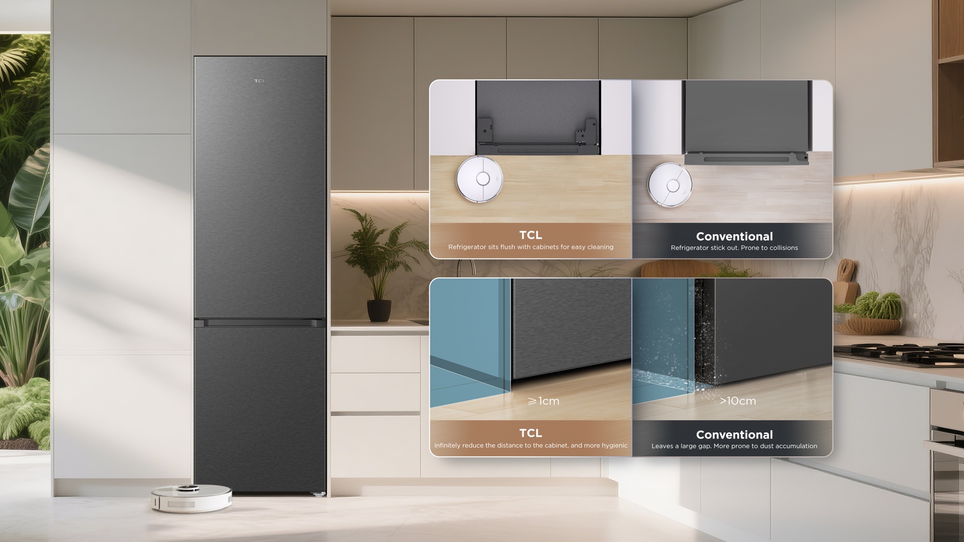 乐竟体育 RC382BXC0 refrigerator adapts to any kitchen decoration