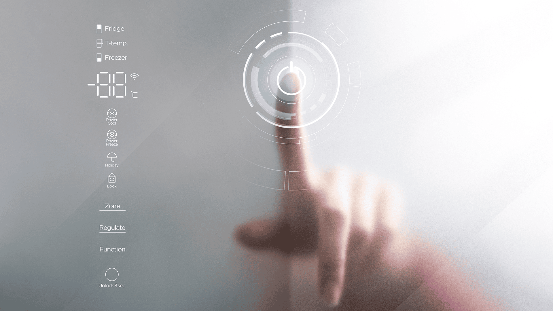 TCL fridge can easy of use without opening the door