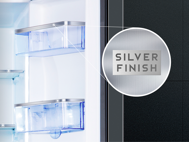TCL Refrigerator rp318bxf0 Silver Finishes