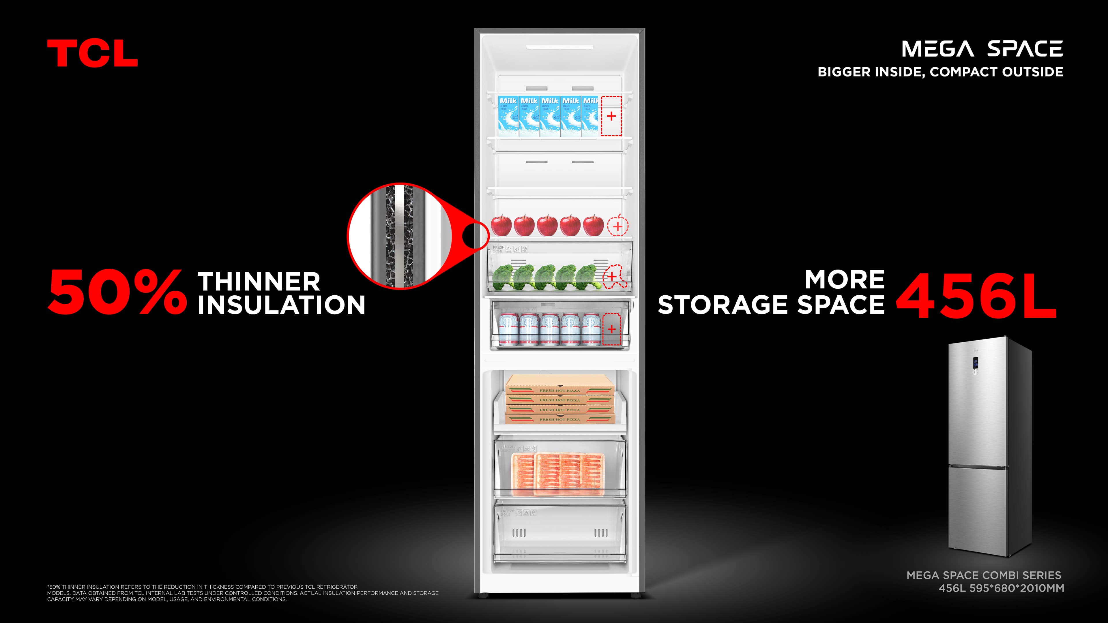 Preserve more freshness with TCL's innovative fridge