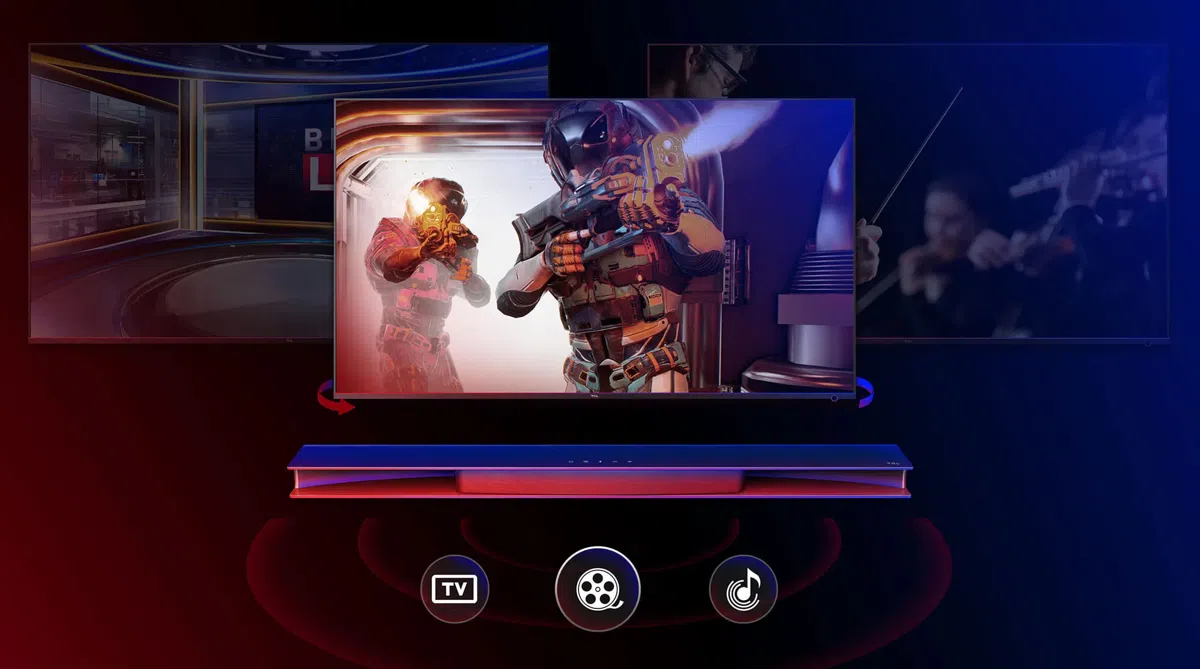 TCL soundbar TS9030 optimize edilmiş ses modları