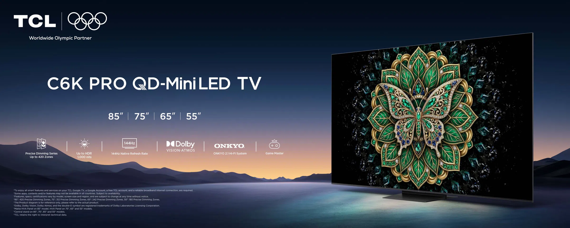 TCL TV C6K Преміум-телевізор QD-MiniLED
