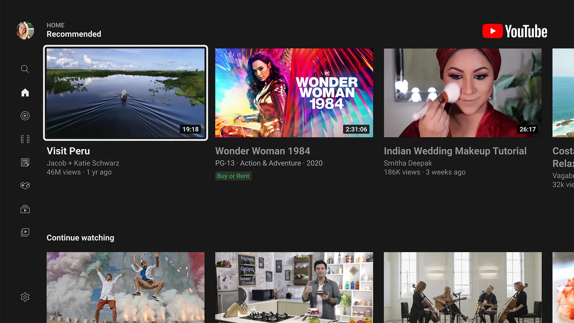 TCL S5400A Youtube