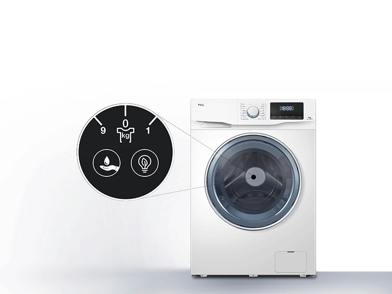TCL washing machine FF0814WC0 washing capacity 