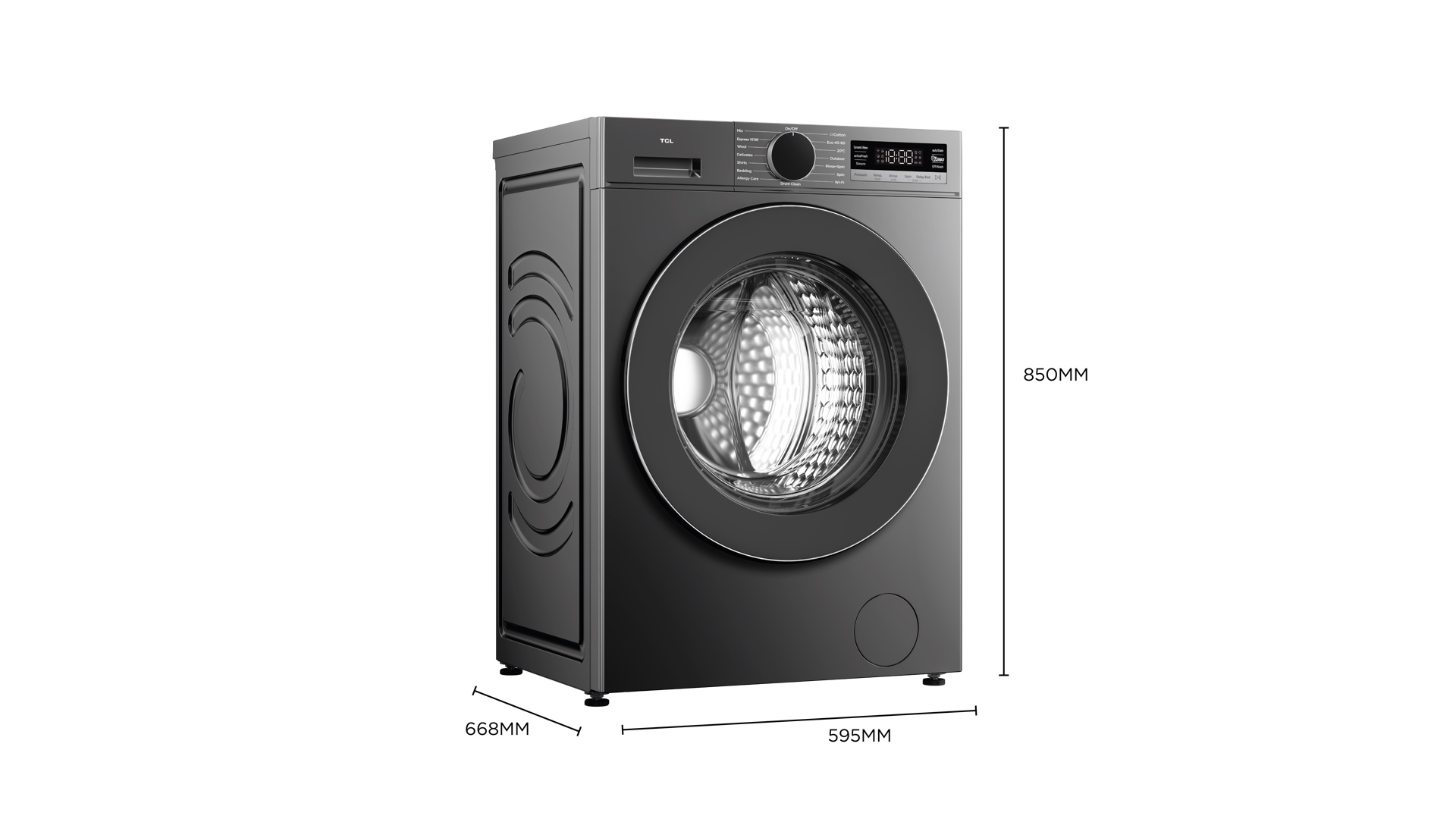 乐竟体育 front-loading washing machine‘s dimension