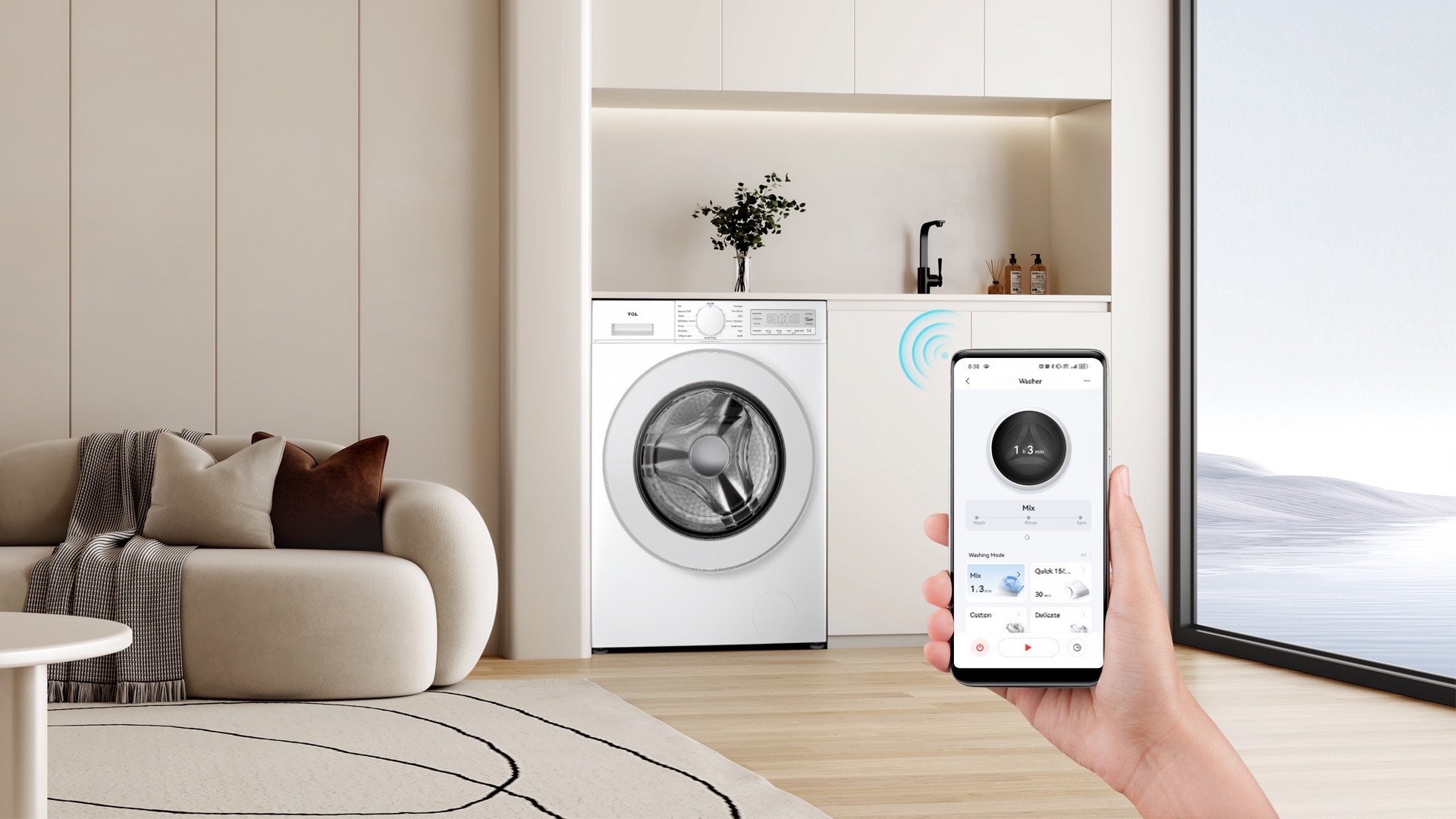 TCL washing machine with digital inverter motor