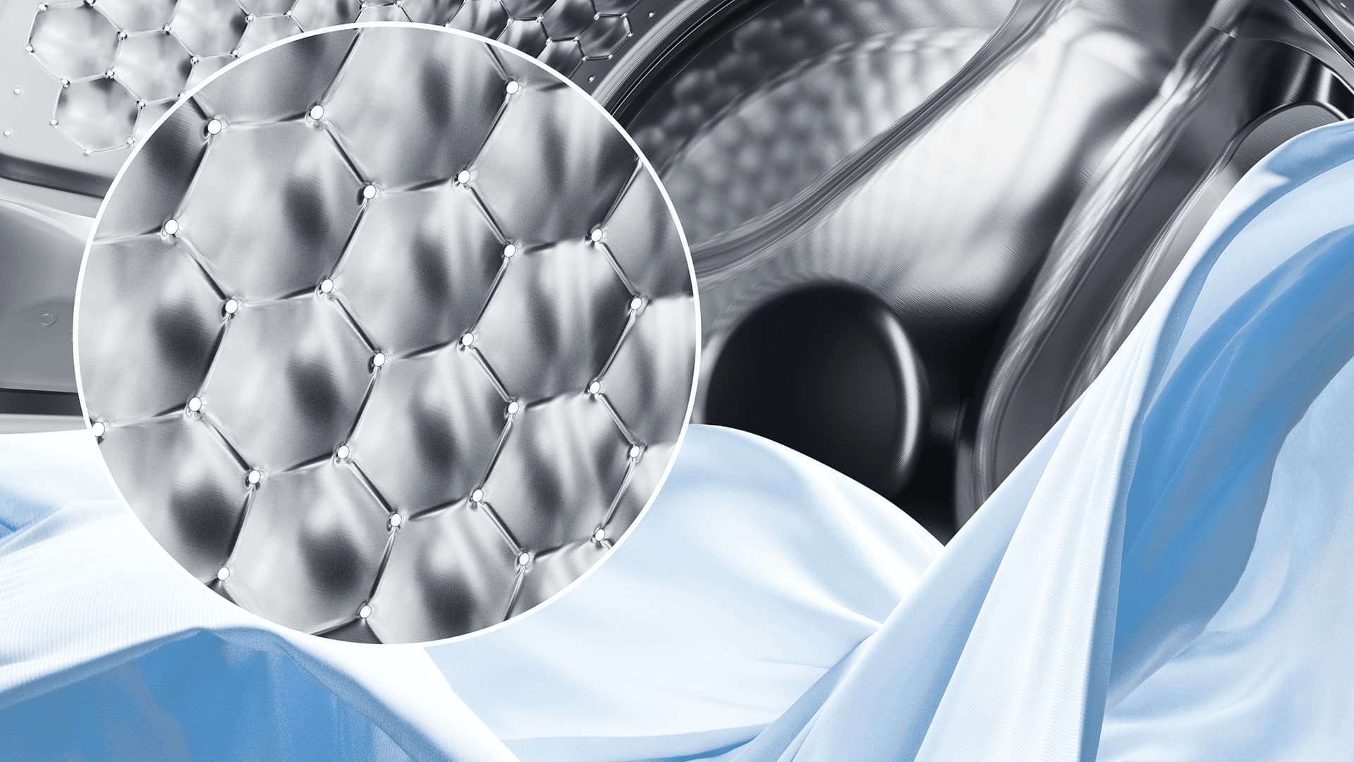 TCL washing machine with honeycomb drum