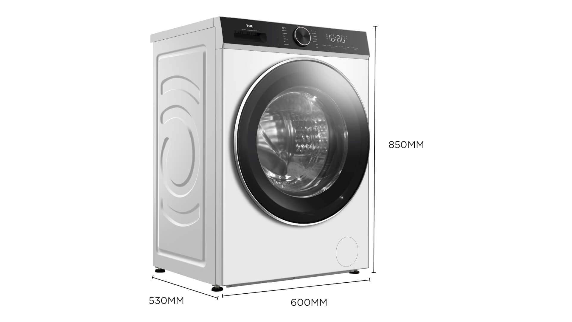 TCL FP0834WA1 washing machine's dimension