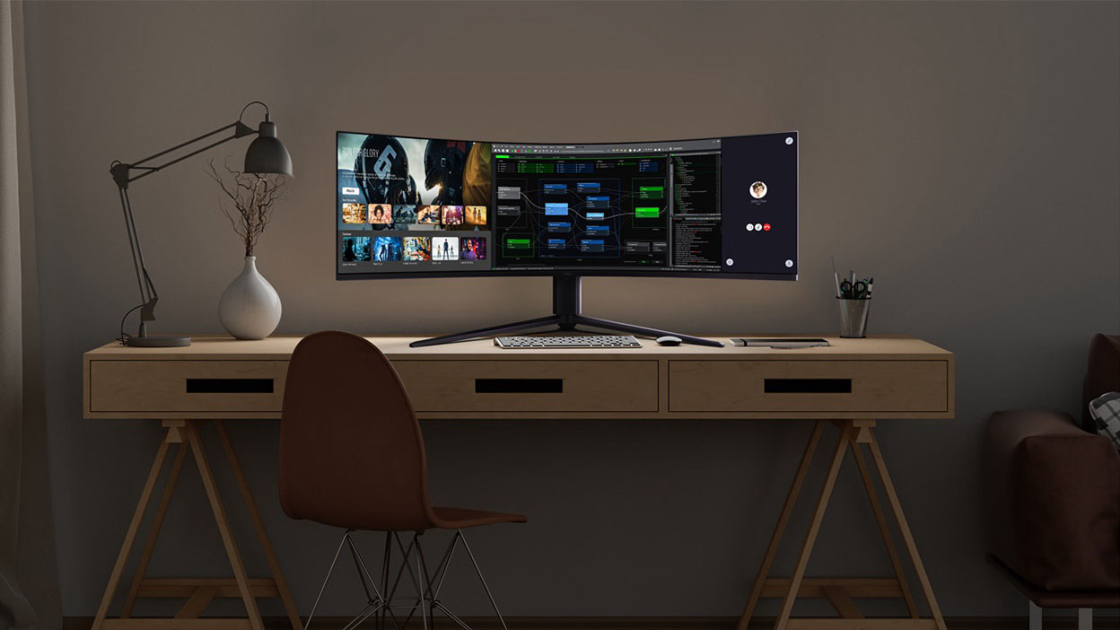 TCL lance son plus grand écran gaming à ce jour – un moniteur QD-Mini LED ultra-large Dual 4K de 57 pouces