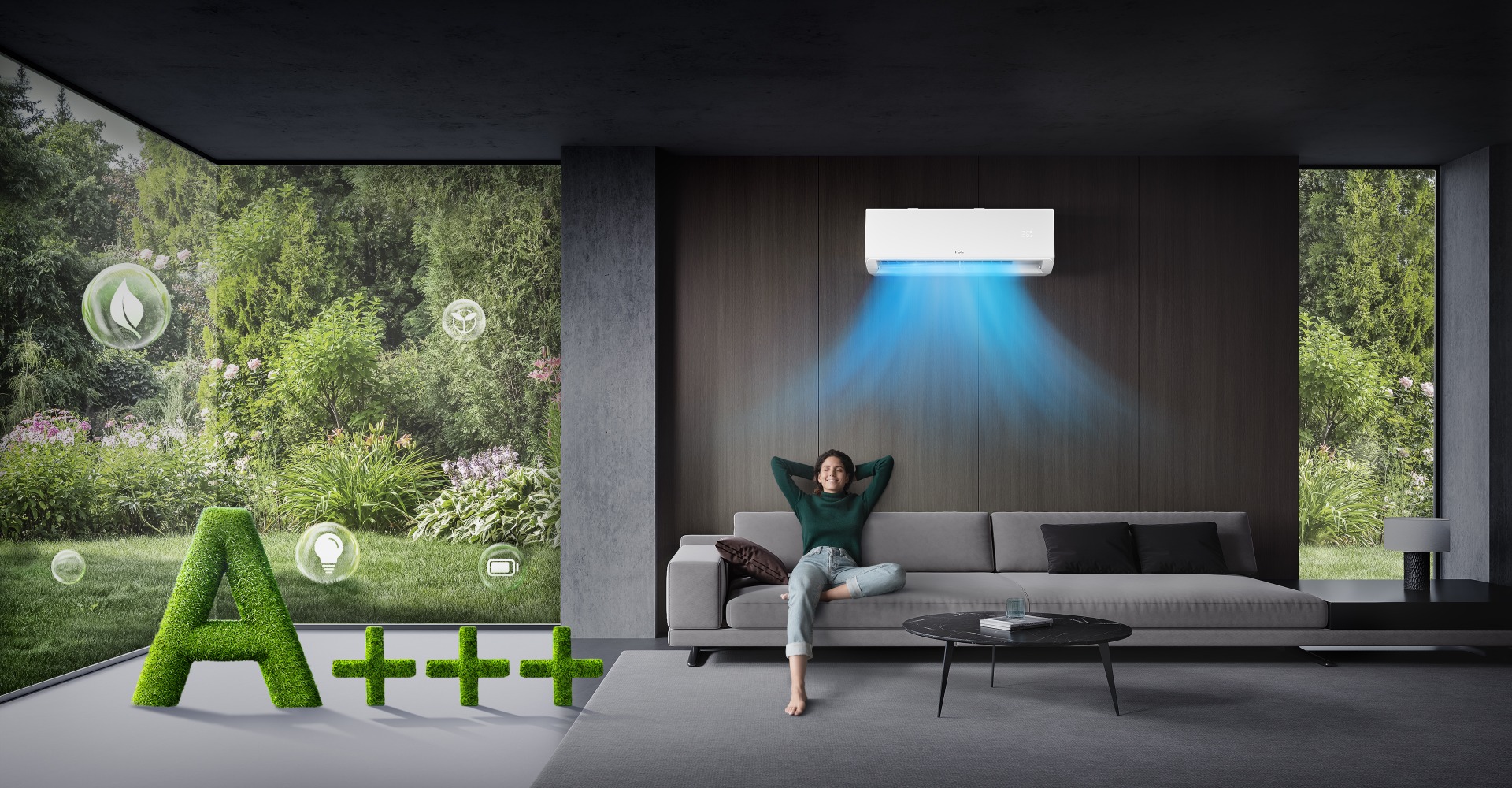 A++ energy efficiency of BreezeIN AC