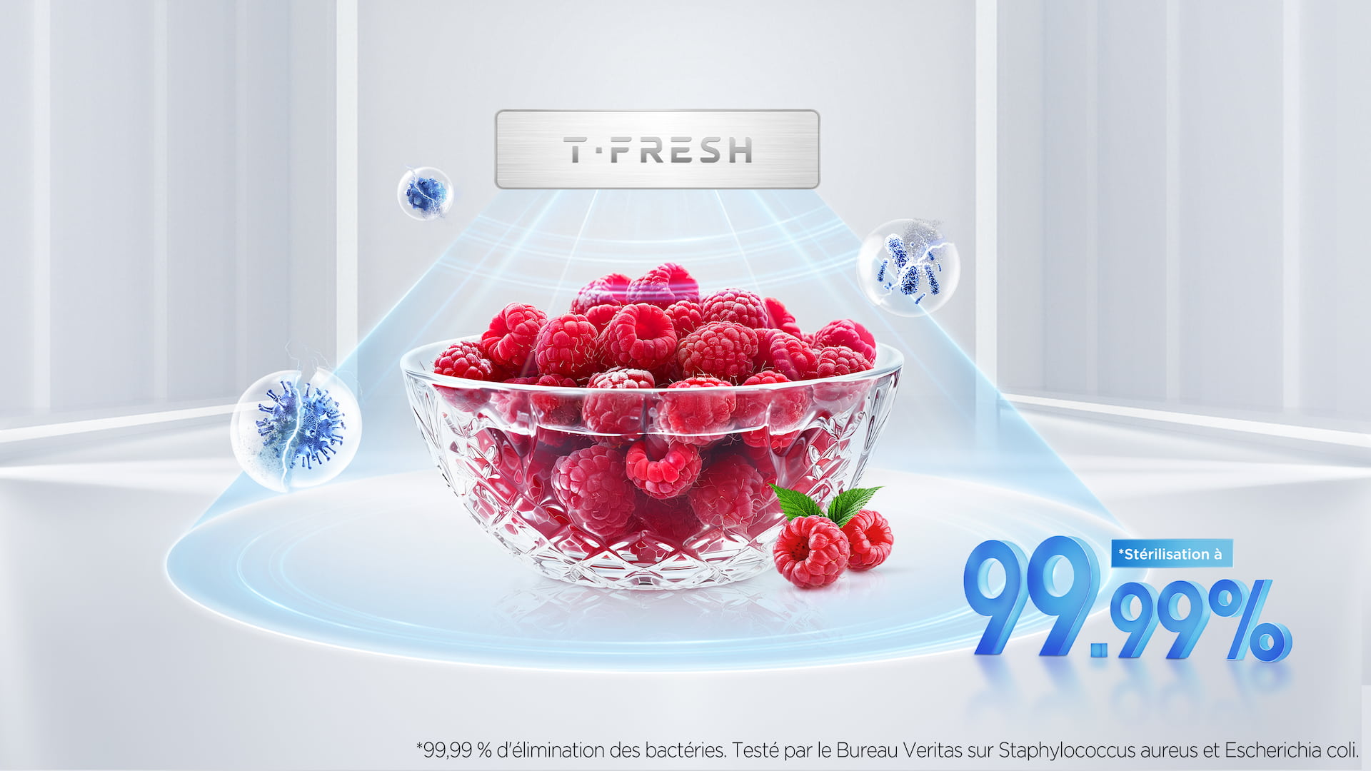 Réfrigérateur TCL rc518cxd0 Stérilisation à 99,99%.