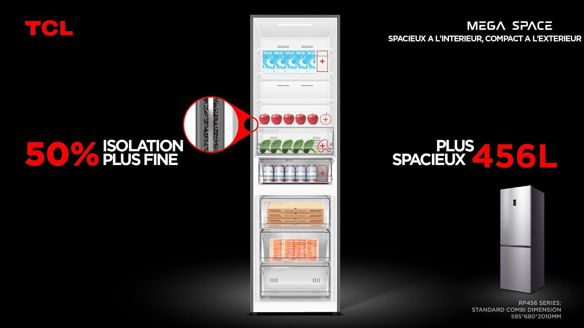 Preserve more freshness with TCL's innovative fridge