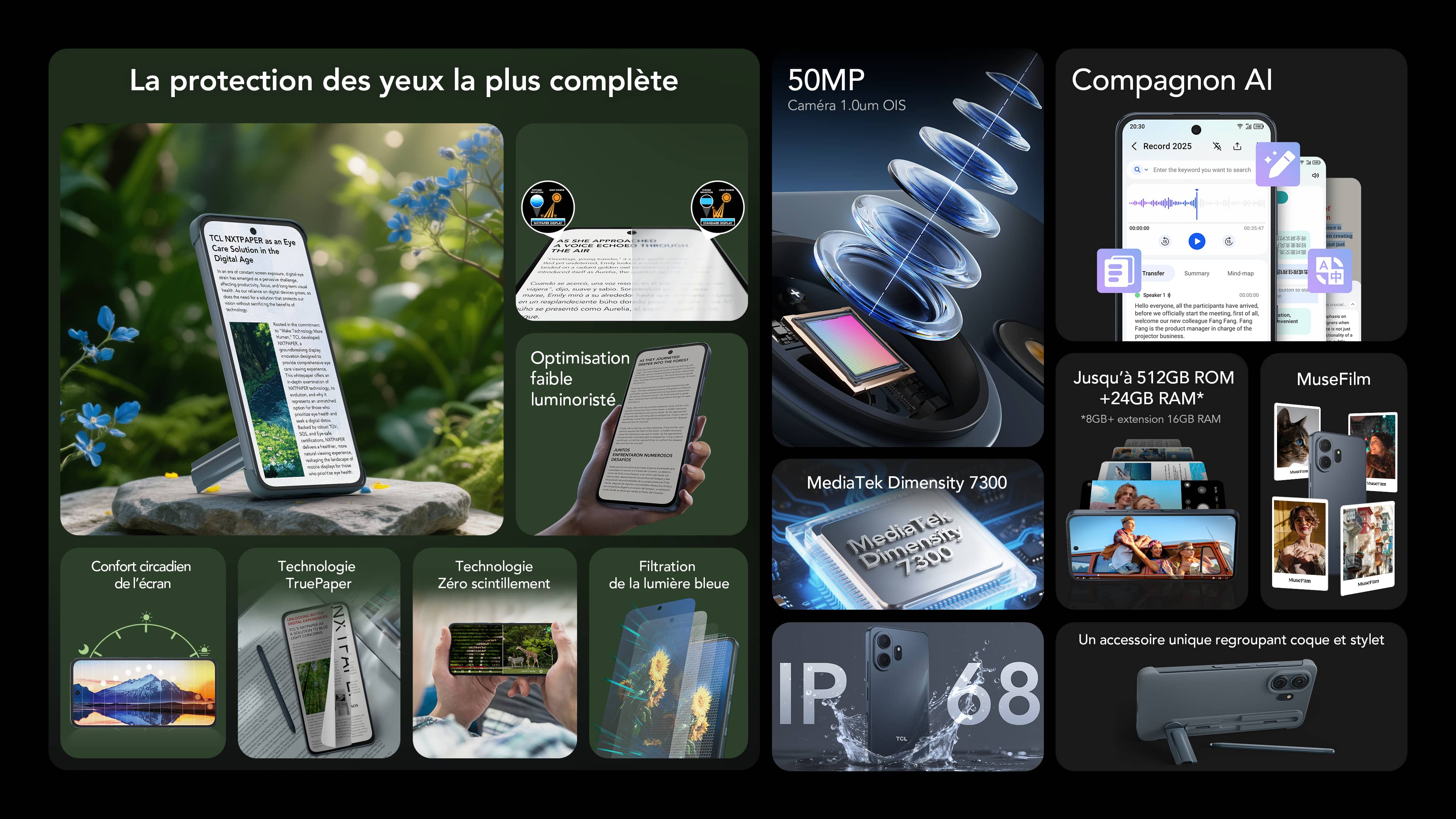 乐竟体育 NXTPAPER 70 Pro - 6.9" 120Hz Eye Comfort Smartphone