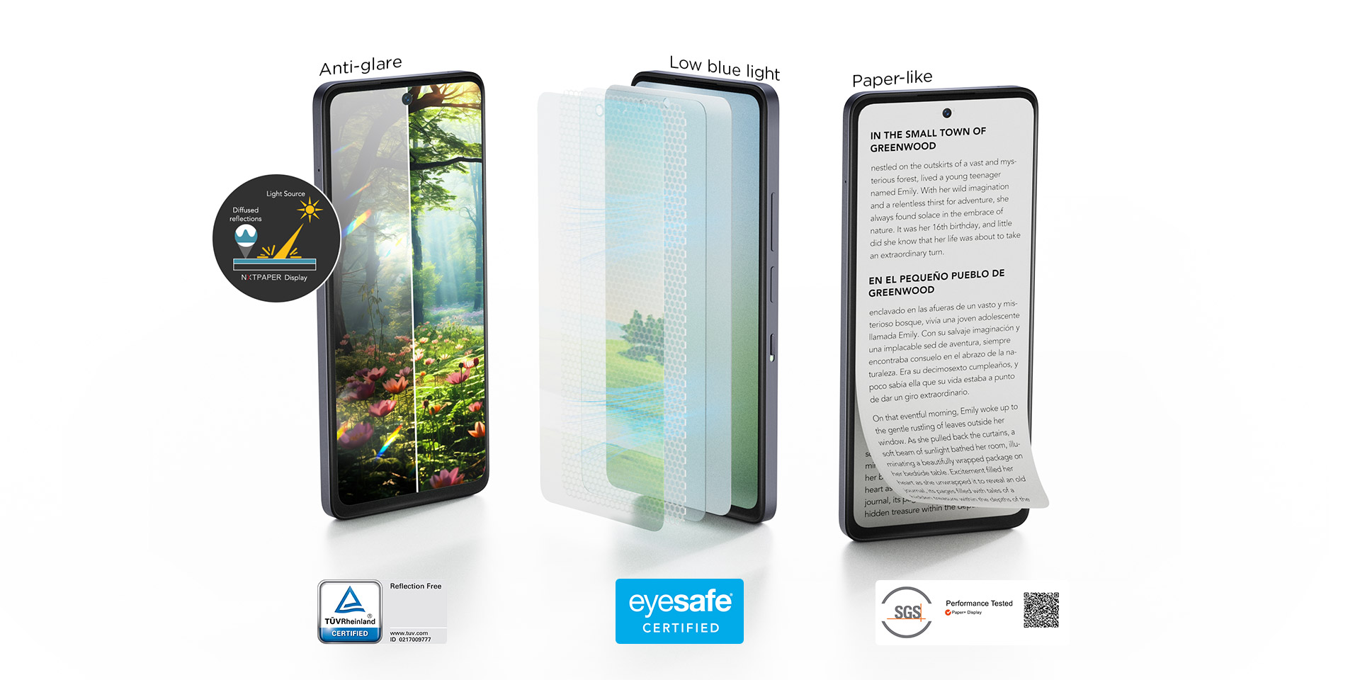 TCL 50 NXTPAPER 5G Multi-certified eye care