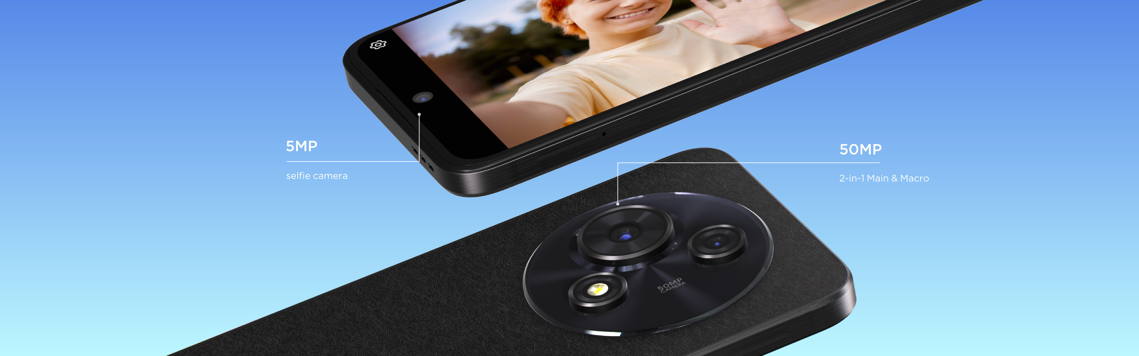 TCL 605 Smartphone 50MP Hybrid Rear Camera