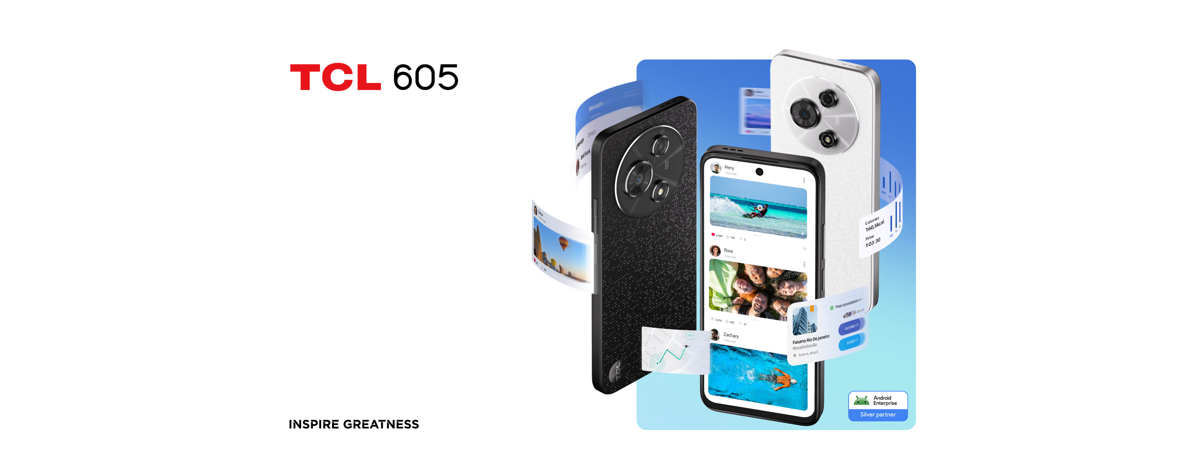 SIMフリー TCL 605 128GB ブラック 1394 電池良好 TCL 605 Smartphone-256GB ROM, 8GB+10GB RAM | TCL Global