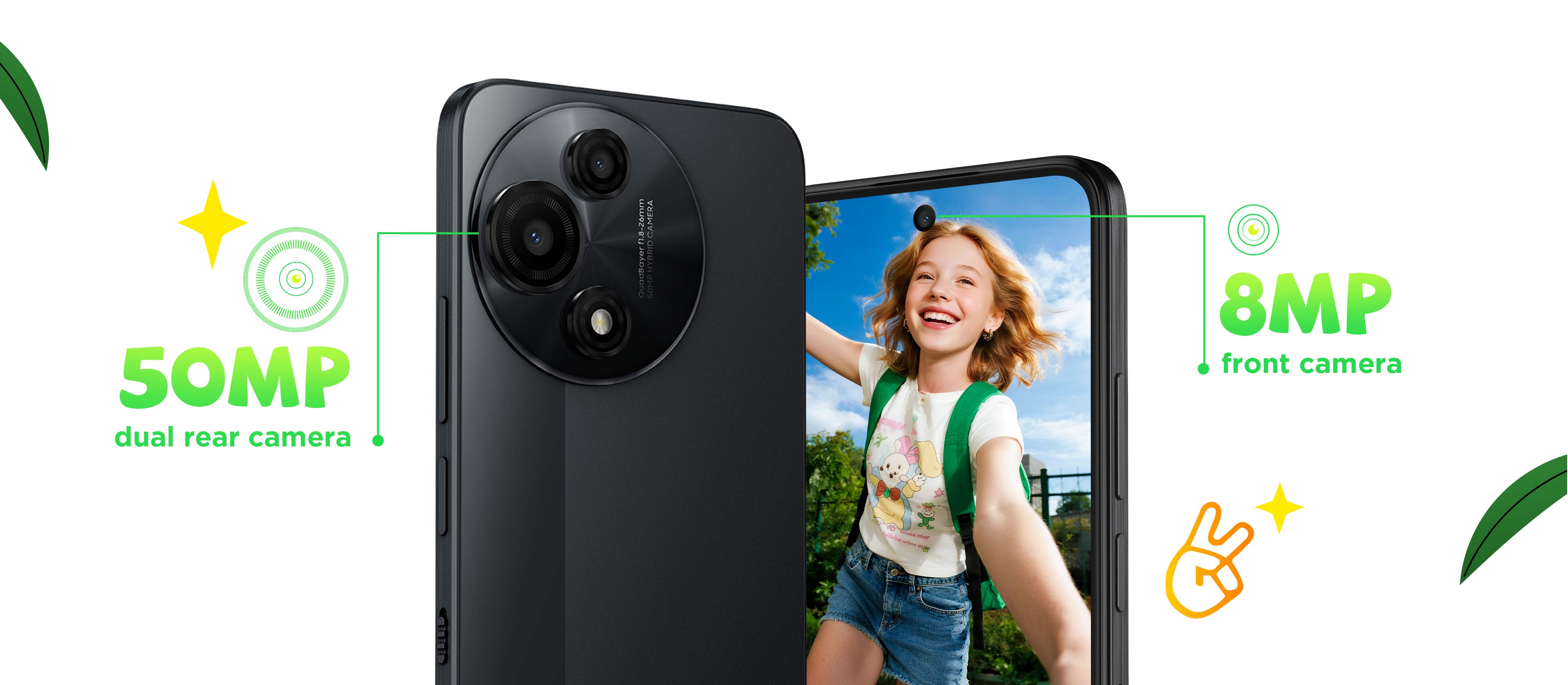 NXTPAPER 5G Junior Smartphone 50MP dual rear camera