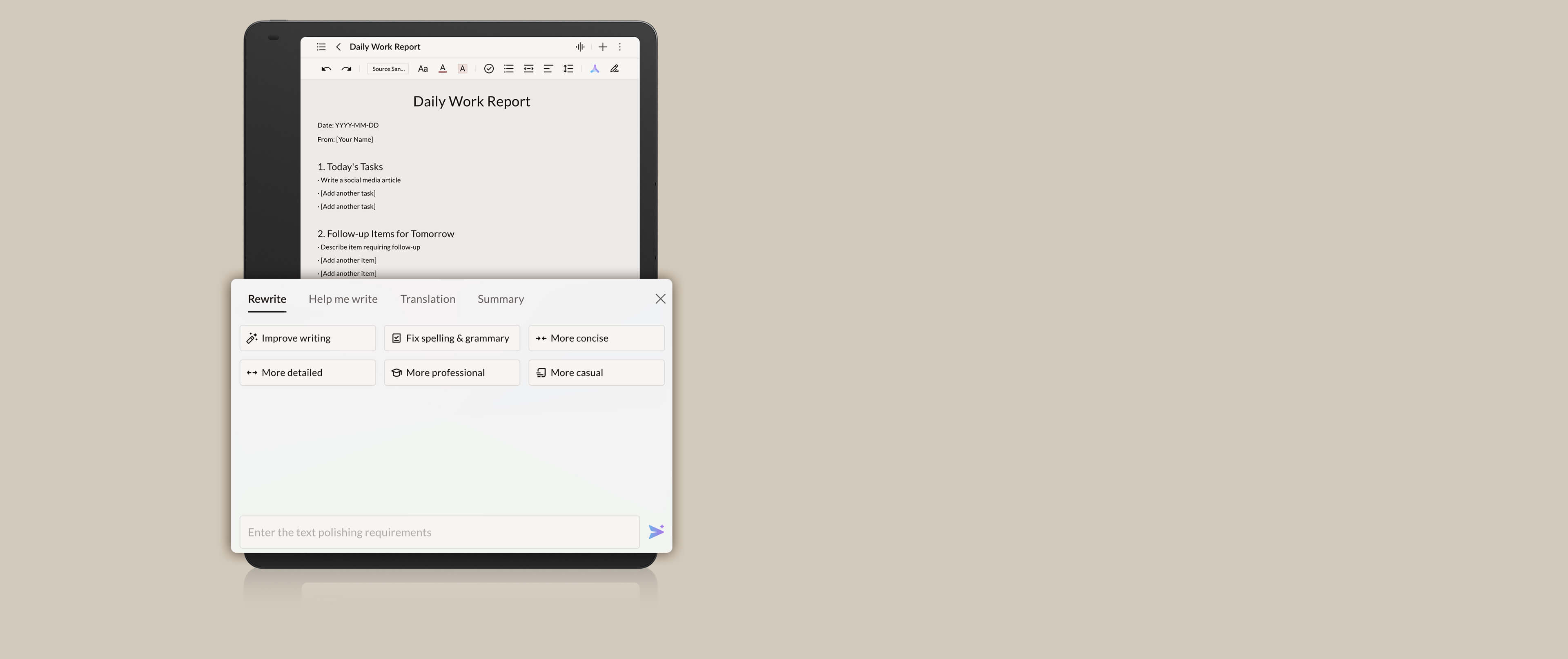 NXTPAPER 11 Gen 2 Write as Paper