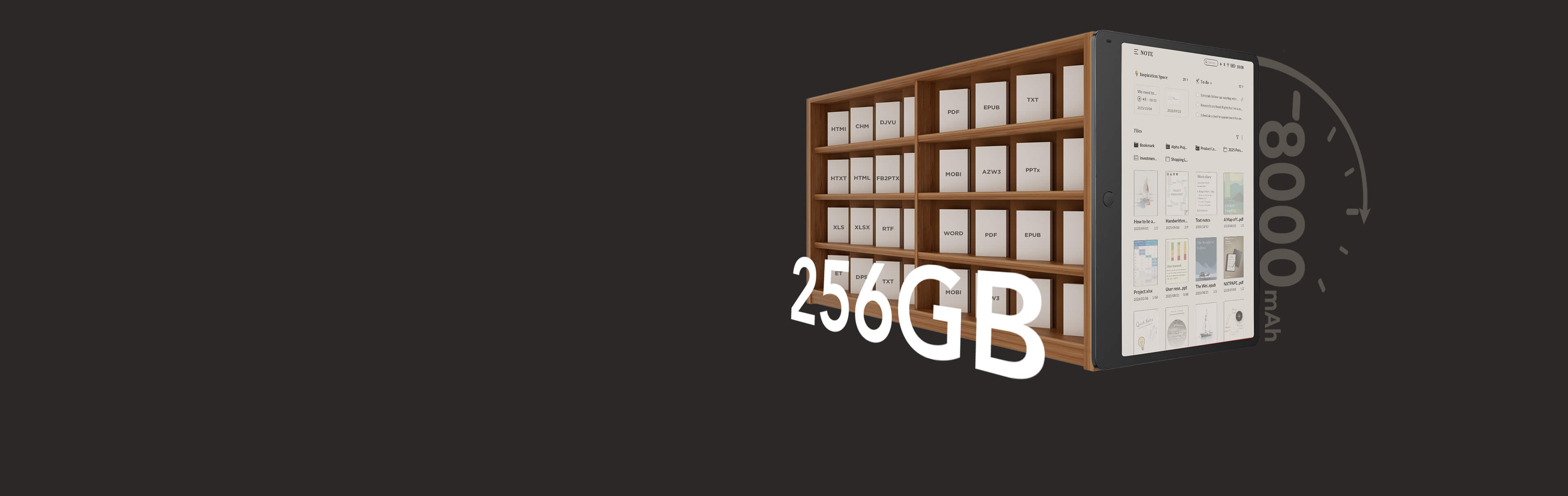 Note A1 NXTPAPER With massive 256GB storage