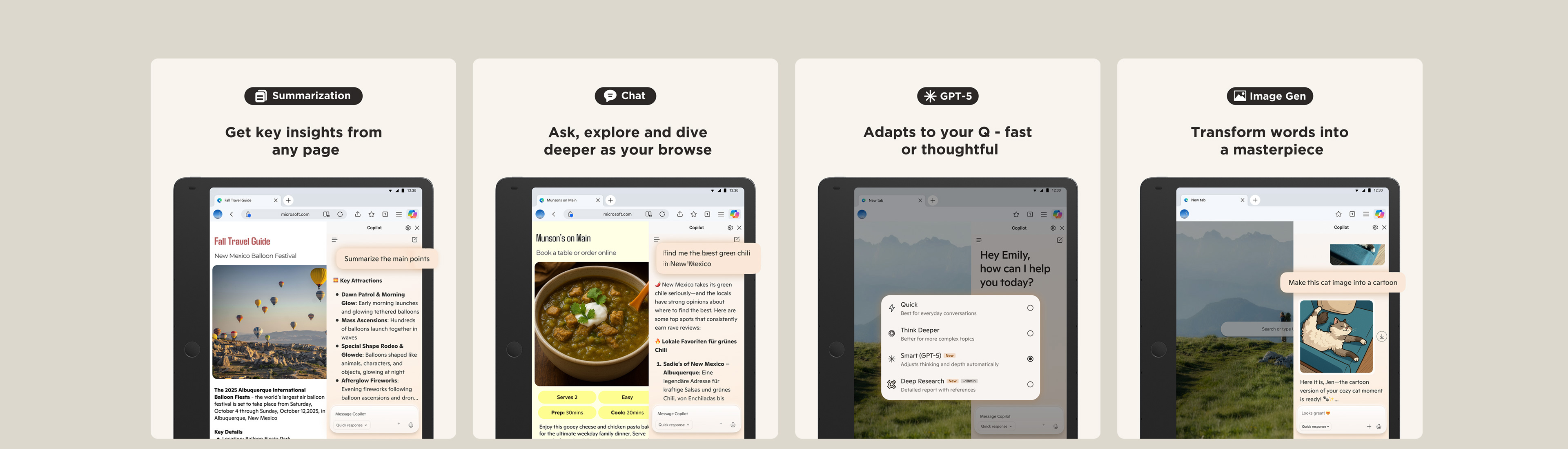TCL Note A1 NXTPAPER integrates with Microsoft Edge AI Browser