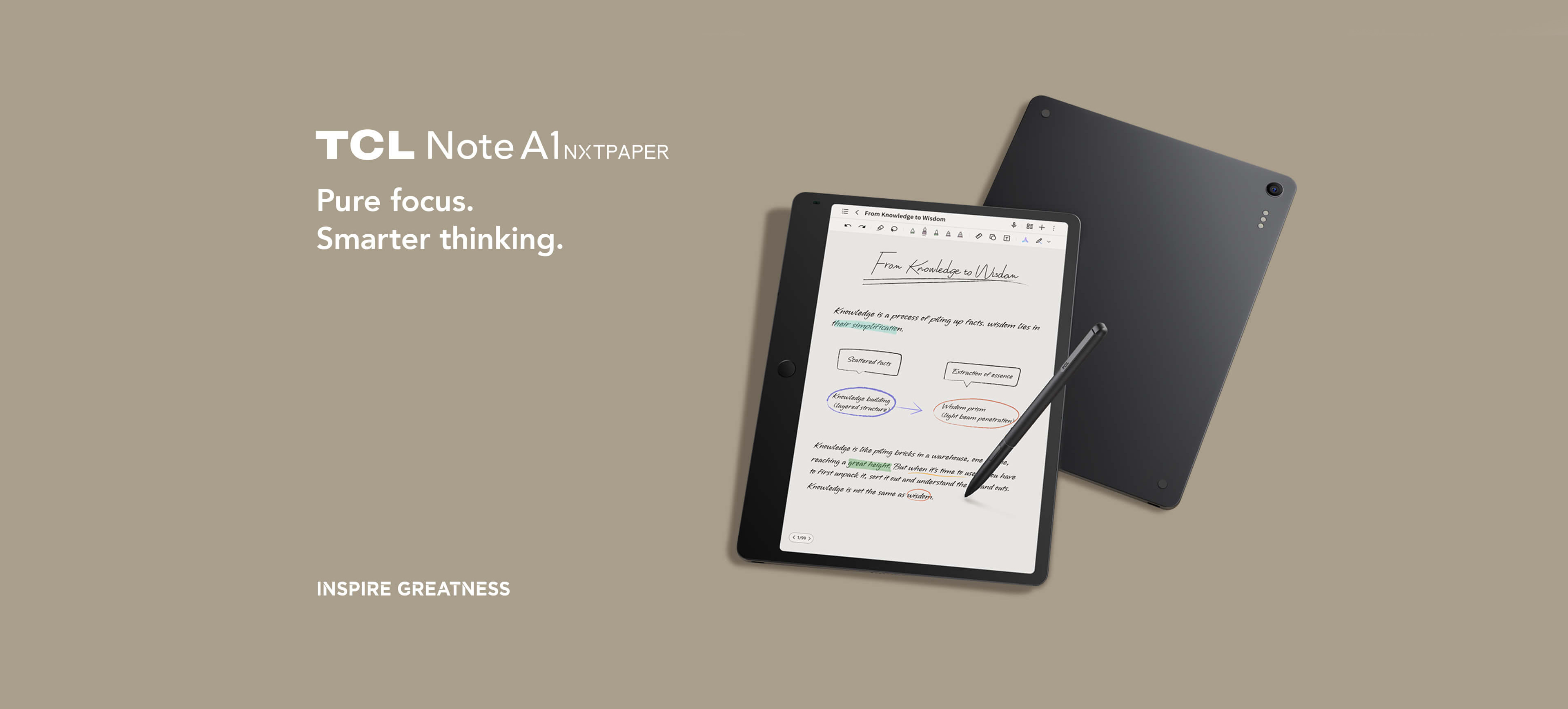 TCL Note A1 NXTPAPER: Paper-like Tablet | TCL Europe