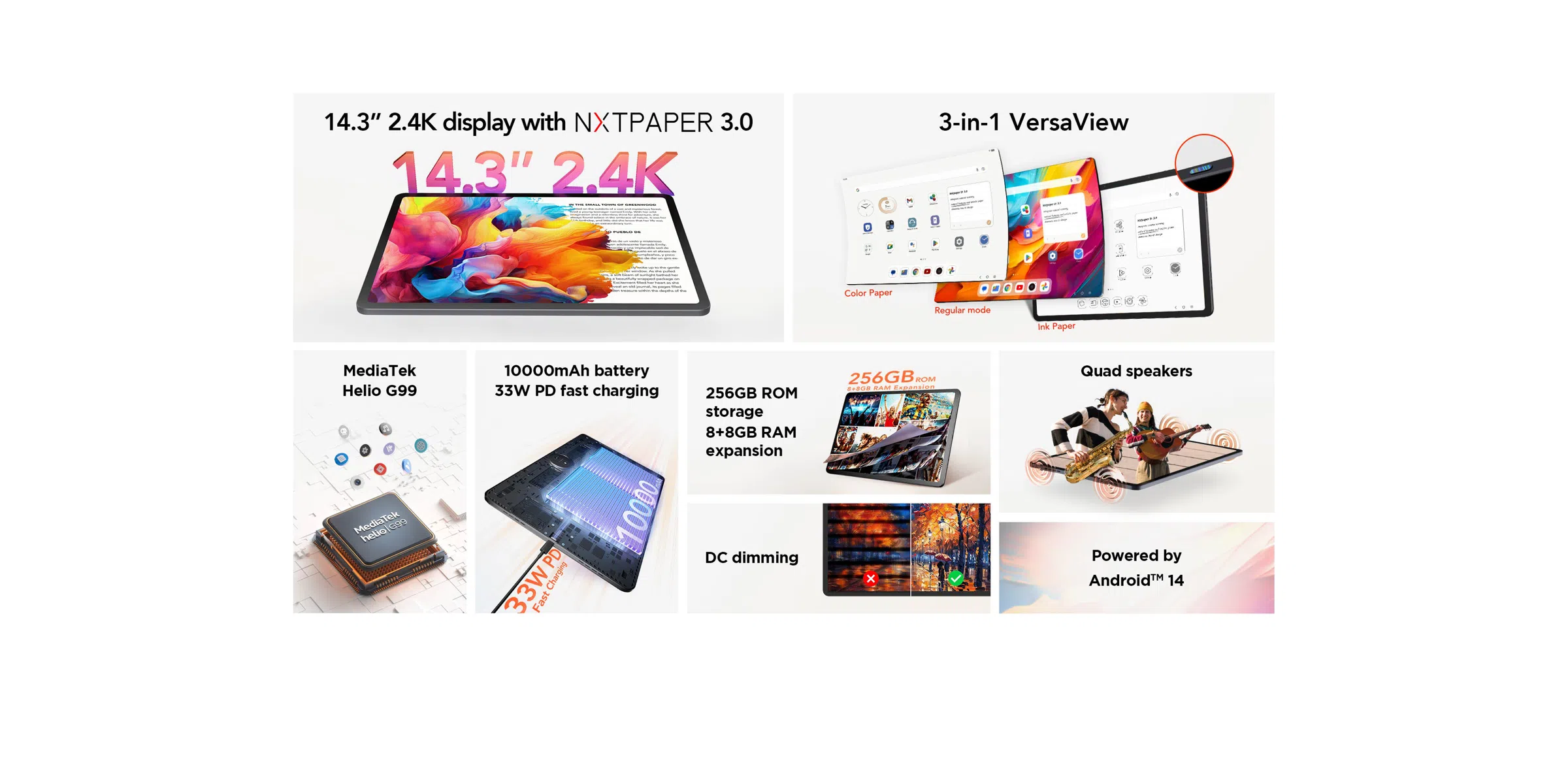 TCL NXTPAPER 14 Tablet Genel Bakış