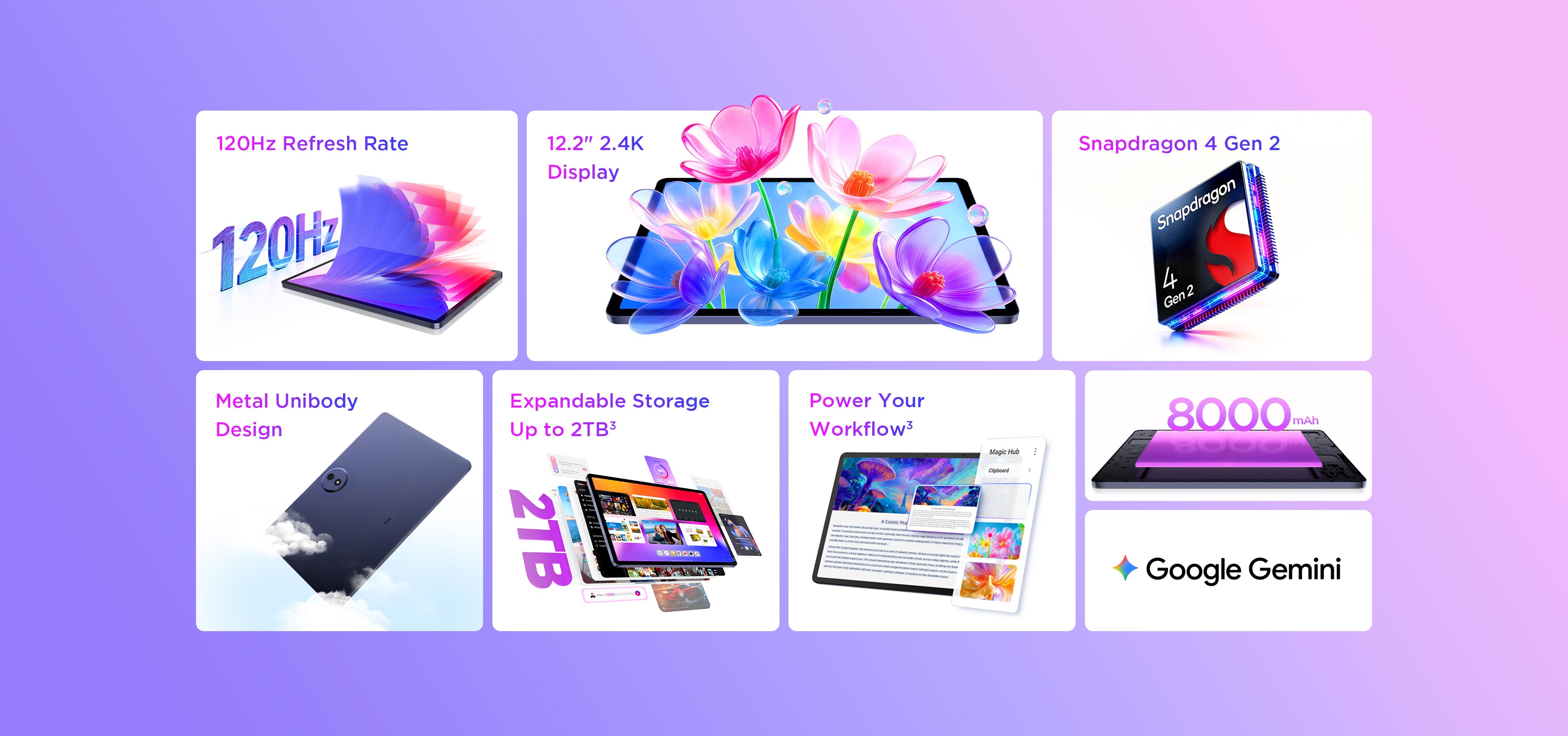 TCL TAB 10 Gen 4 Tablet Top Feature