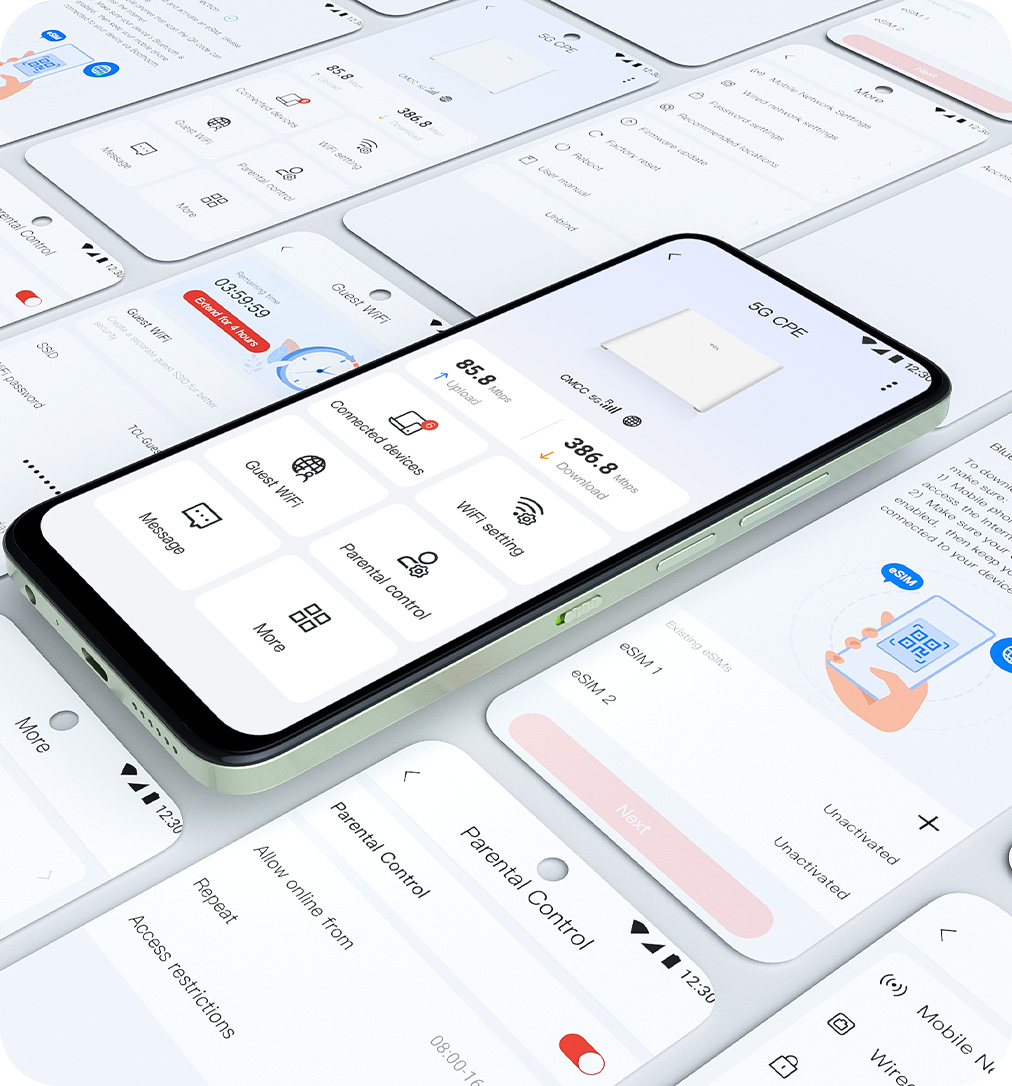 TCL LINKHUB HH515L router Connect TCL App