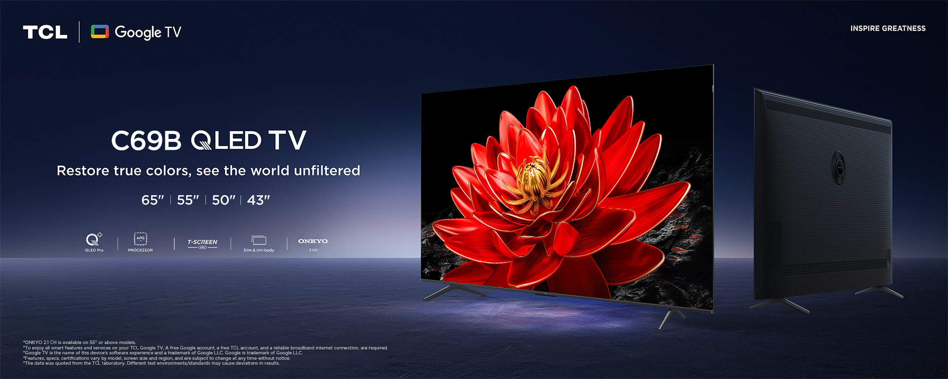 Top banner of  C61B QLED TV 