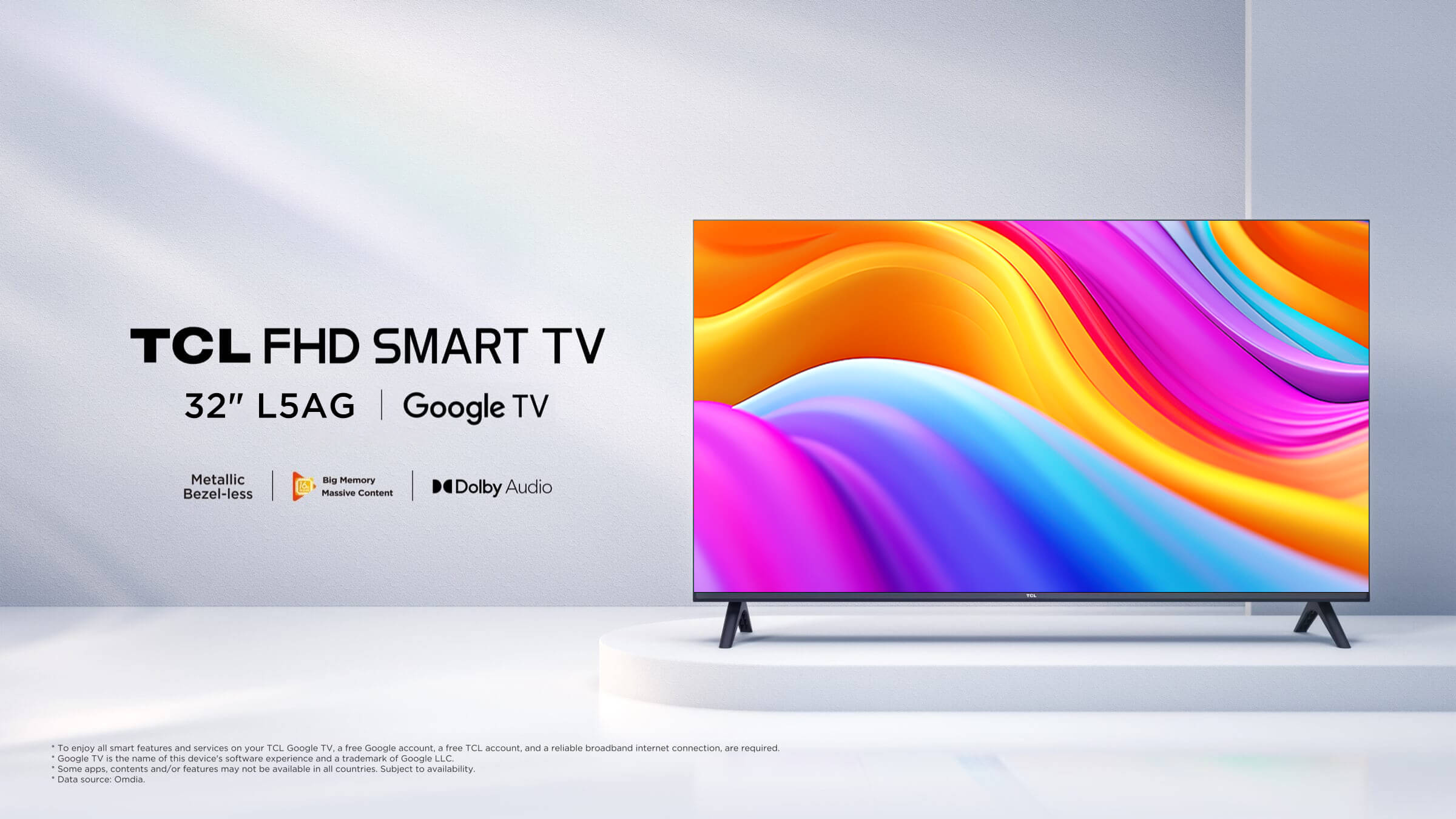 【美品】2023年製 TCL 32V型 液晶テレビ スマートテレビ32L5AG 2023年製 TCL 32V型 液晶テレビ スマートテレビ32L5AG TCL