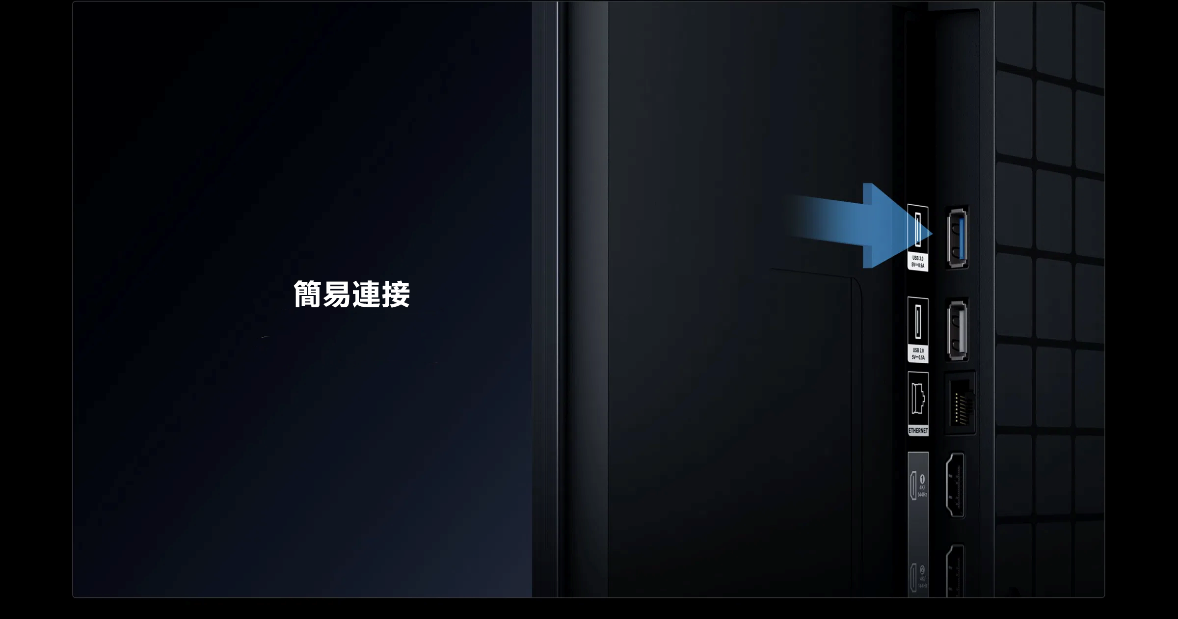 TCL RM7L RGB-Mini LED TV Easy-Access Connect